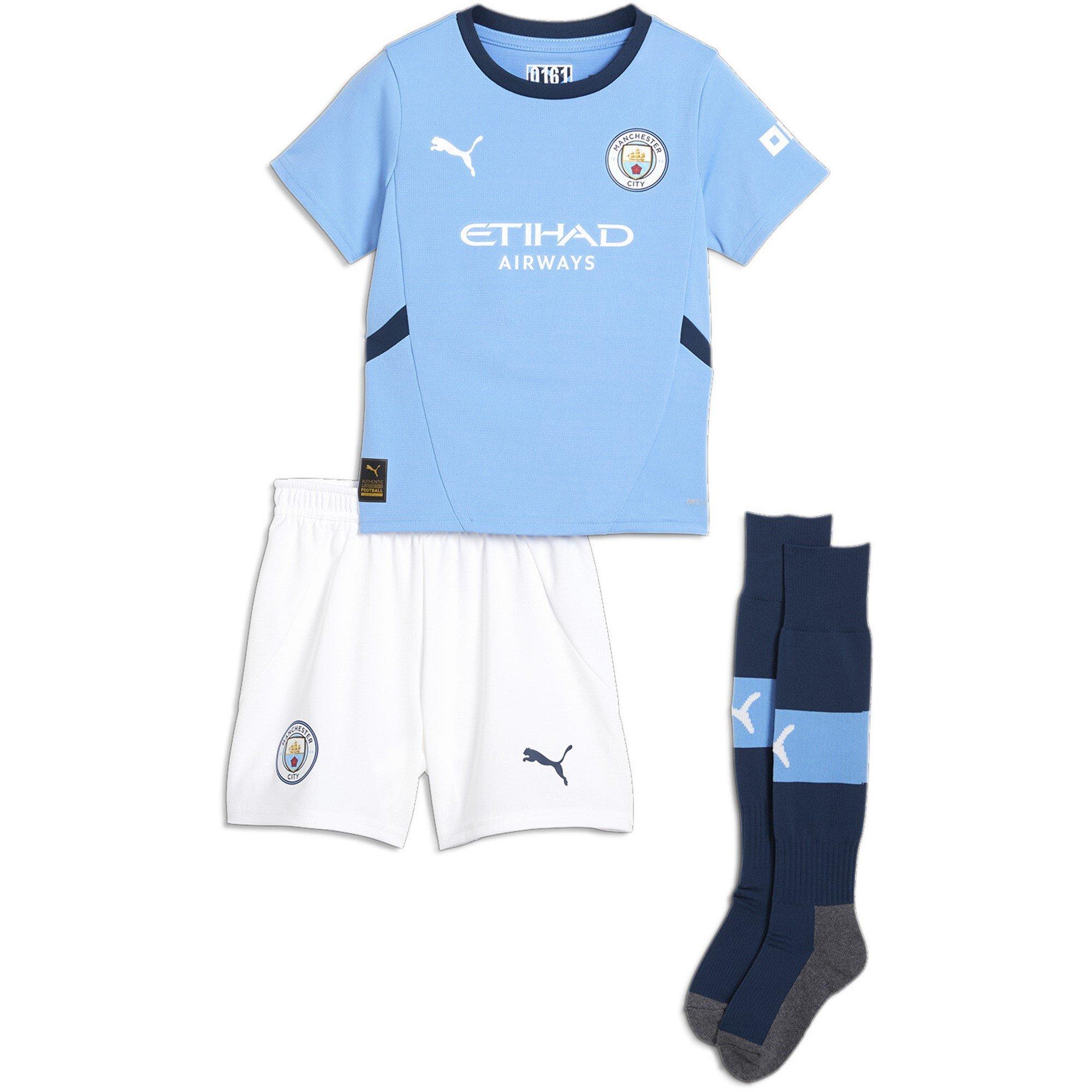 Puma  Manchester City Home Minikit 2024 2025 Infants - Blue - 3-4 Yrs