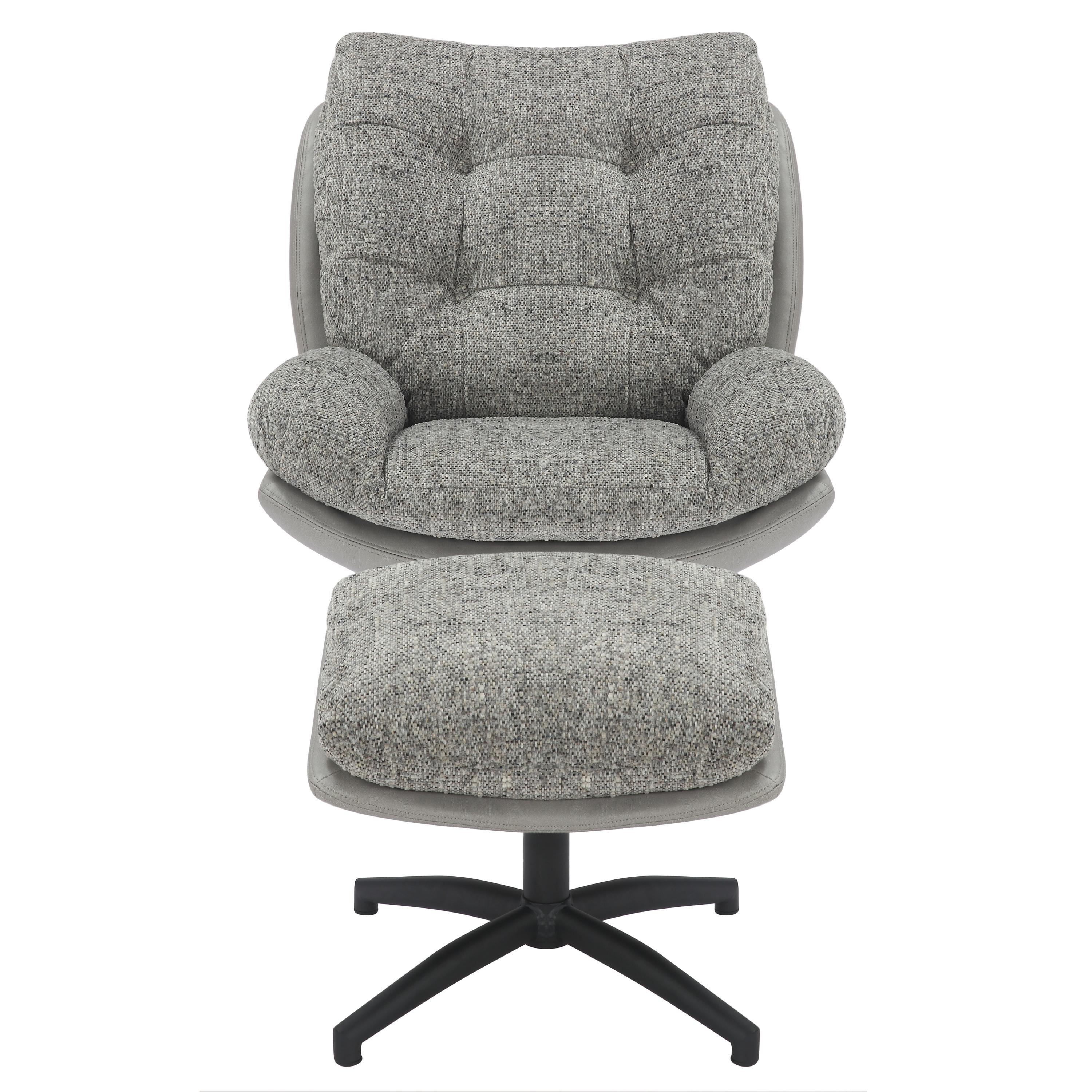 Grey - Shankar - Clam Lounge Chair - 4