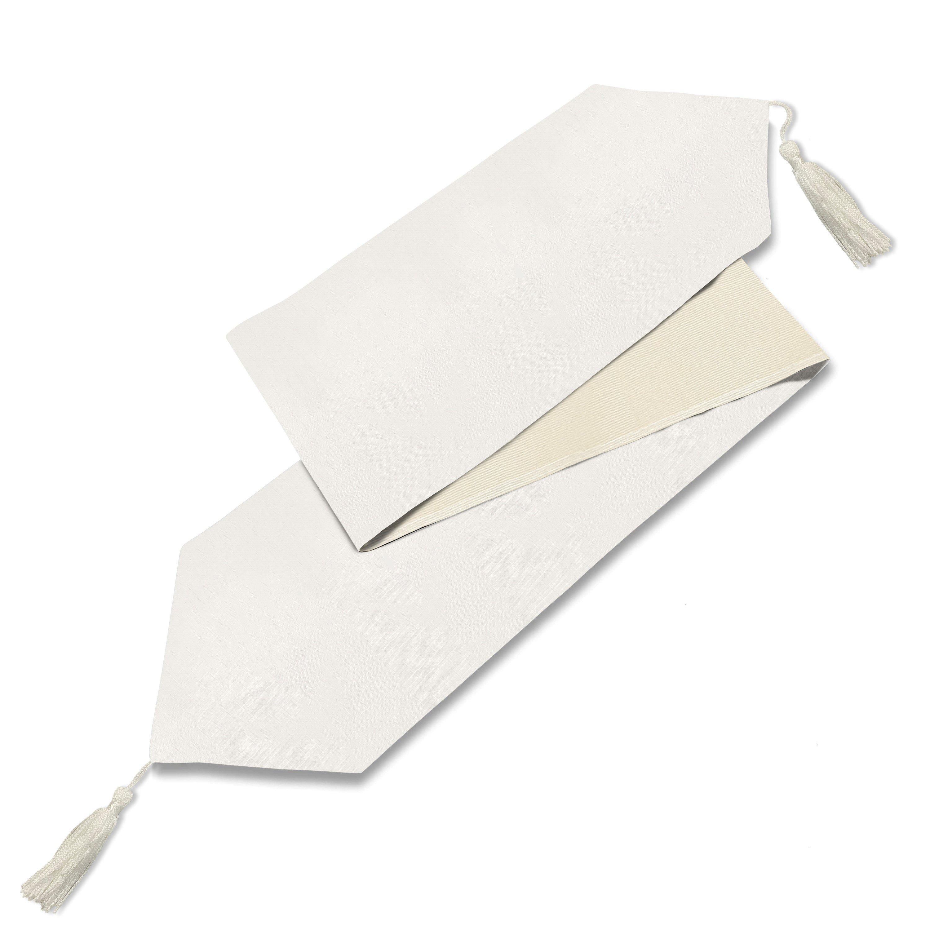 White - Alan Symonds - Durable Easy-Care Fade-Resistant Linen-Look Table