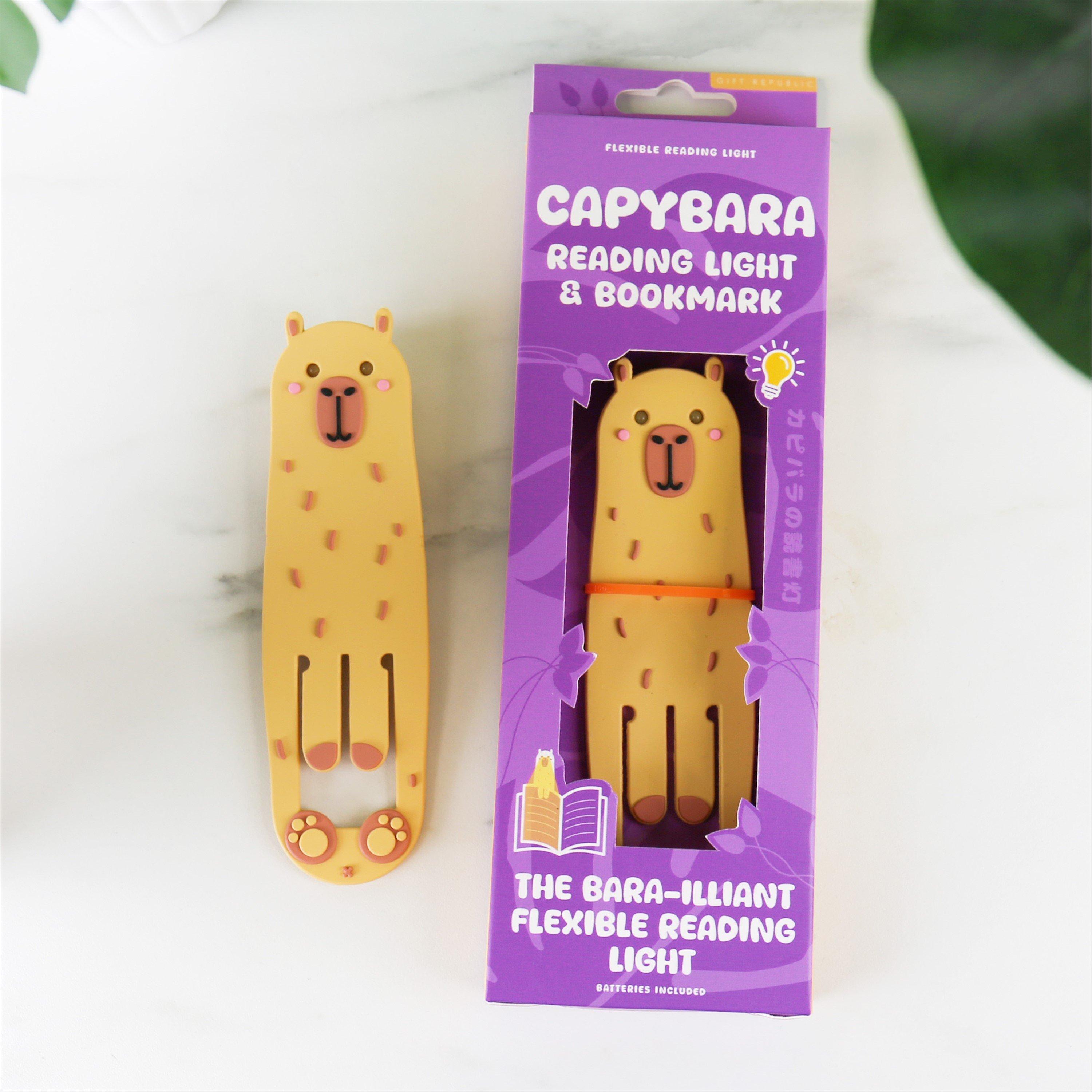 Gift Republic  Kids Book Buddy - Capybara Reading Light & Bookmark