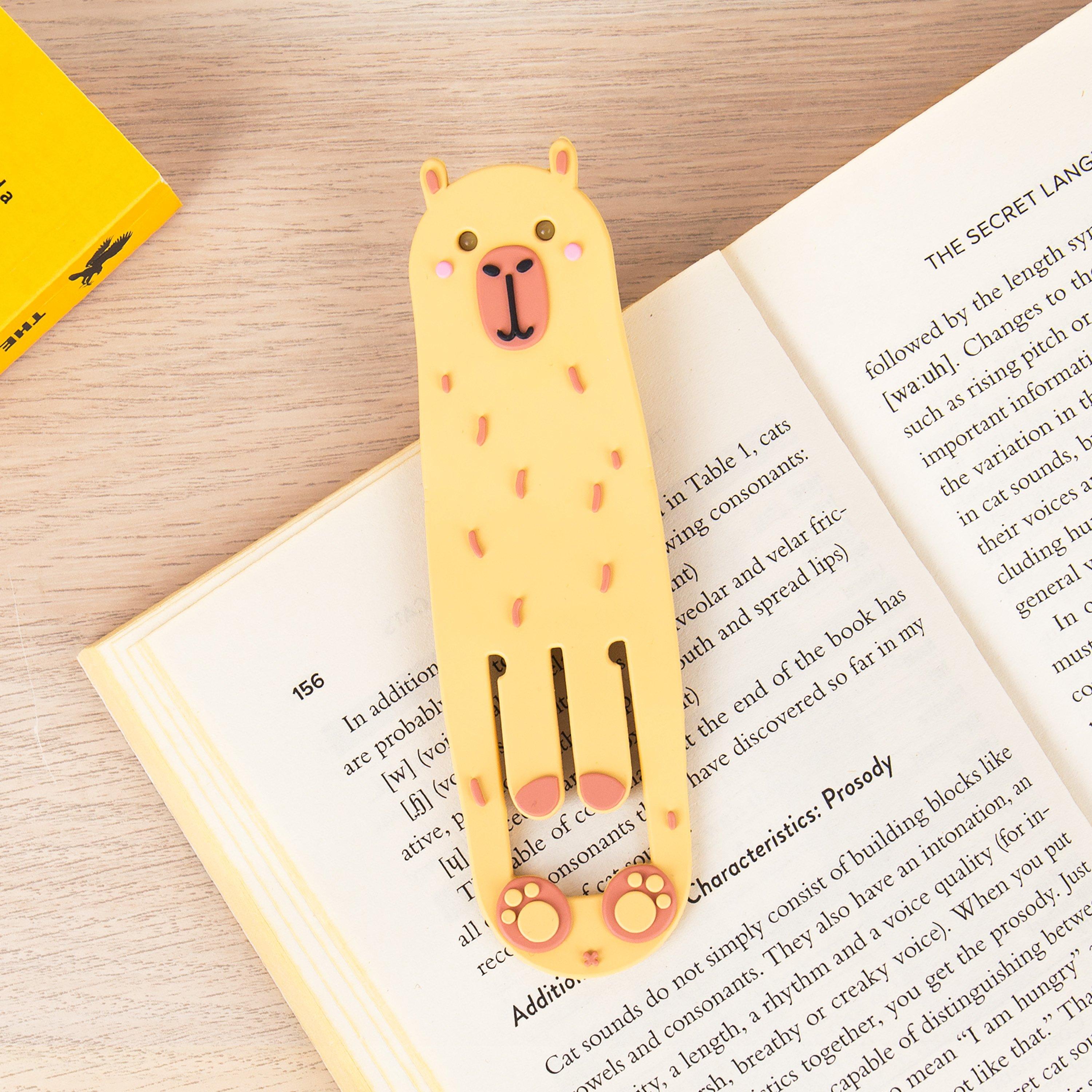 None - Gift Republic - Book Buddy - Capybara Reading Light & Bookmark - 2