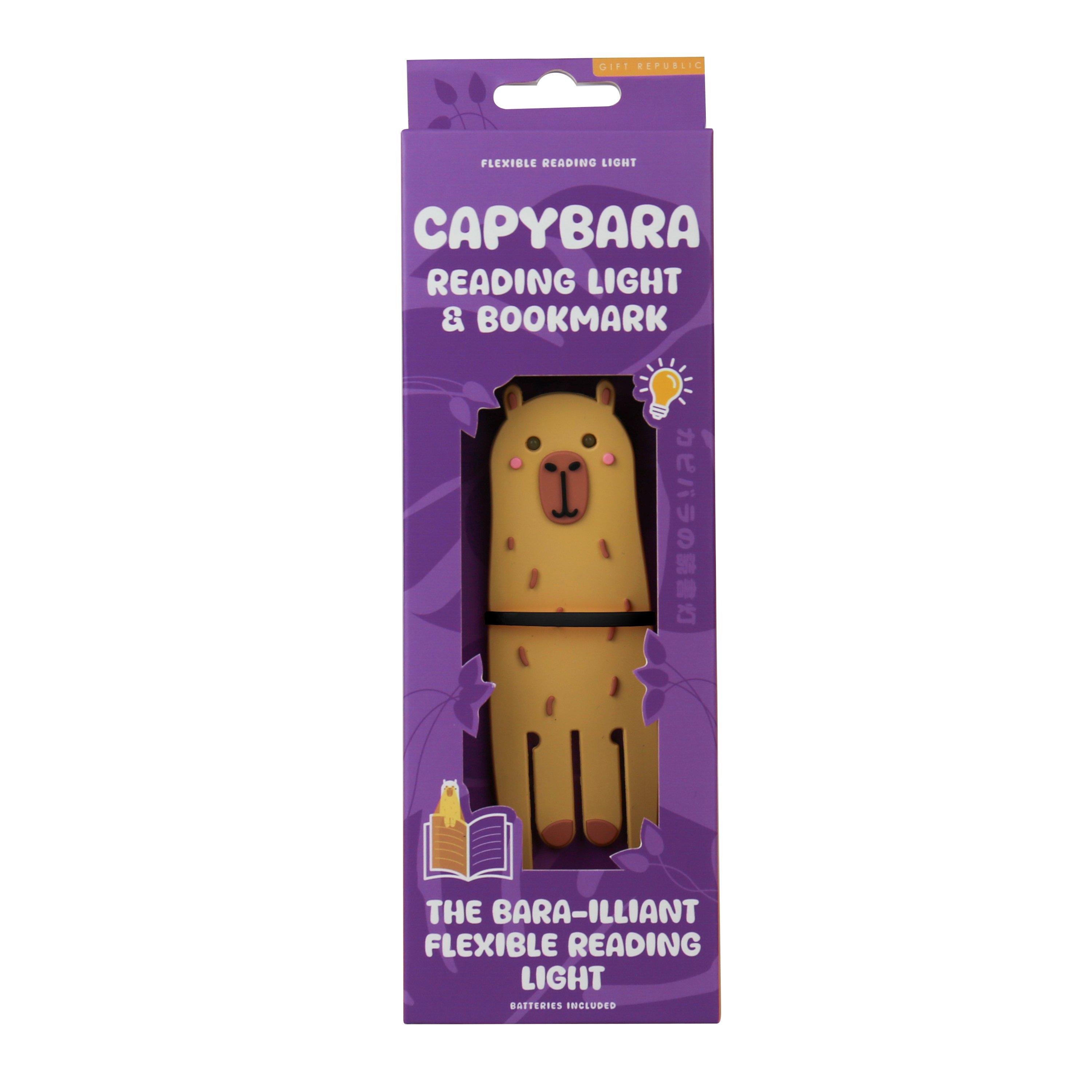 None - Gift Republic - Book Buddy - Capybara Reading Light & Bookmark - 3