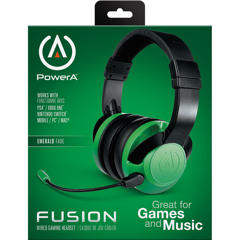 Electronics - PowerA - FUSION Wired Gaming Headset - Emerald Fade - 9