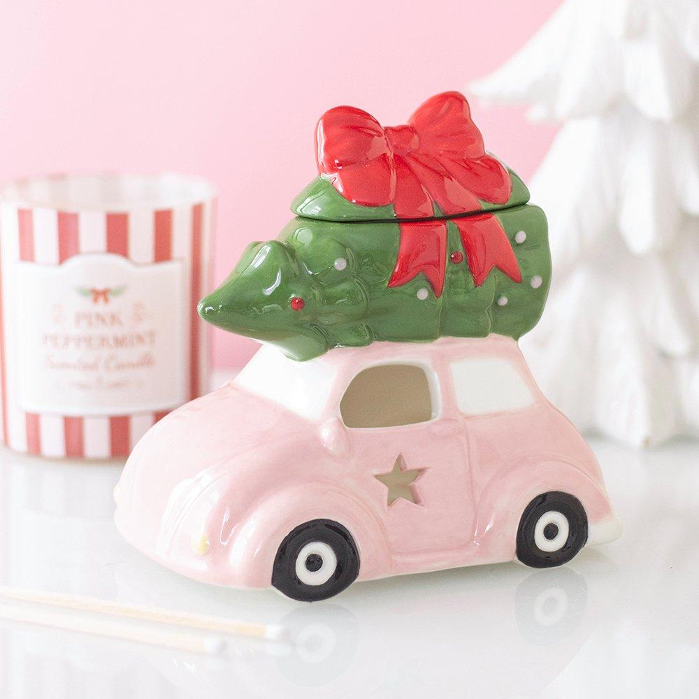 White - Something Different - Pink Car with Christmas Tree Oil Burner - 1