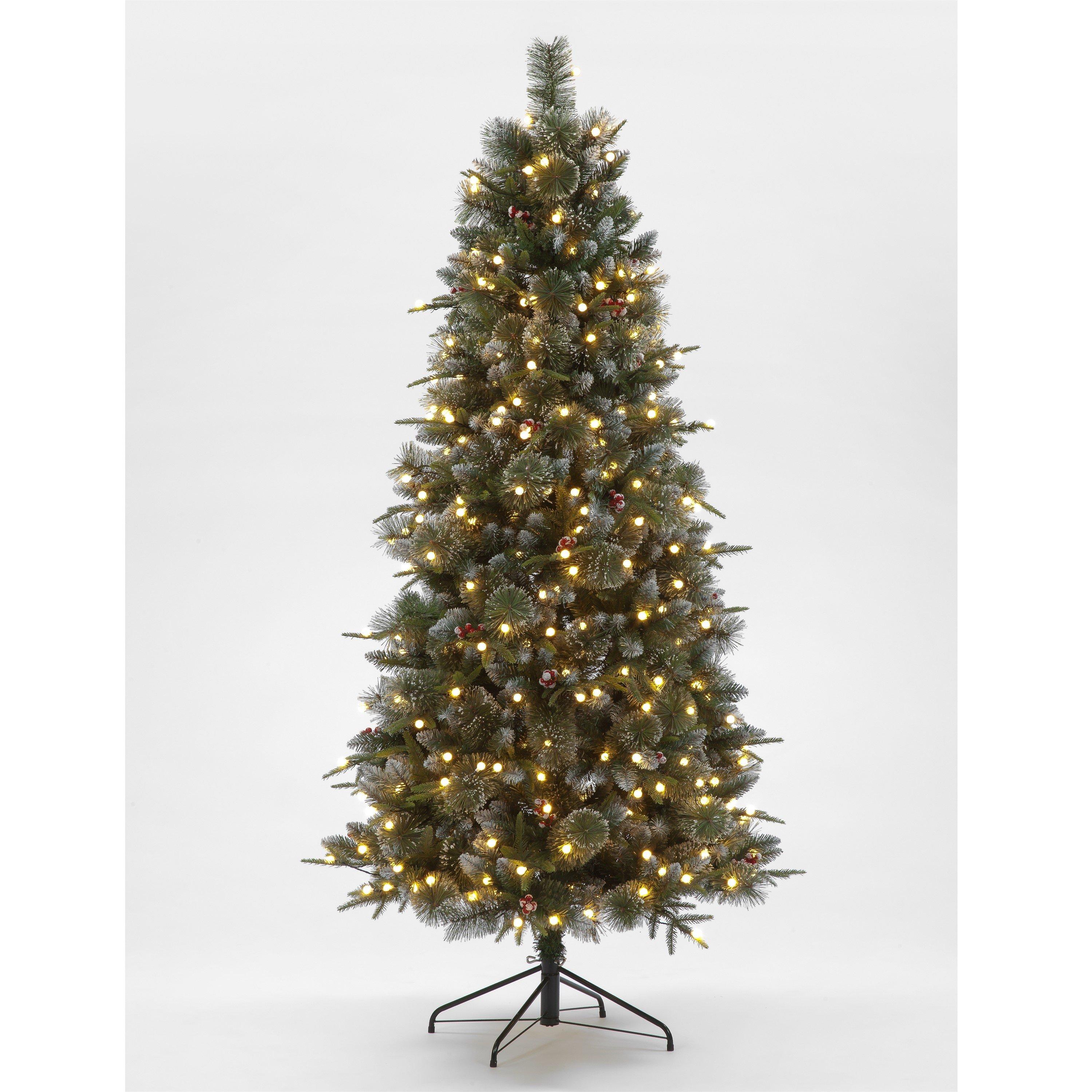 Green - Snowtime - 210cm Pre-lit Minnesota Spruce Tree - 1