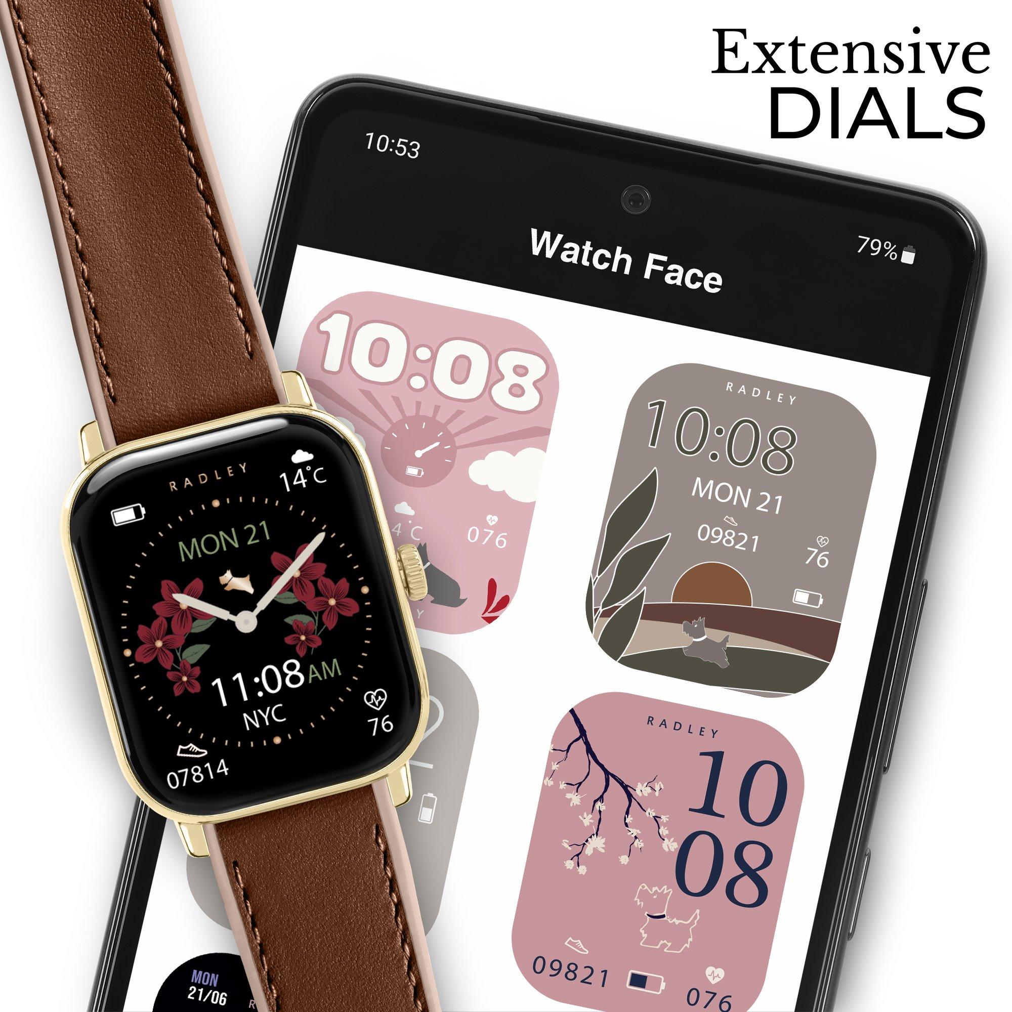Red - Radley - Radley Series 56 Brown Smart Watch - 3