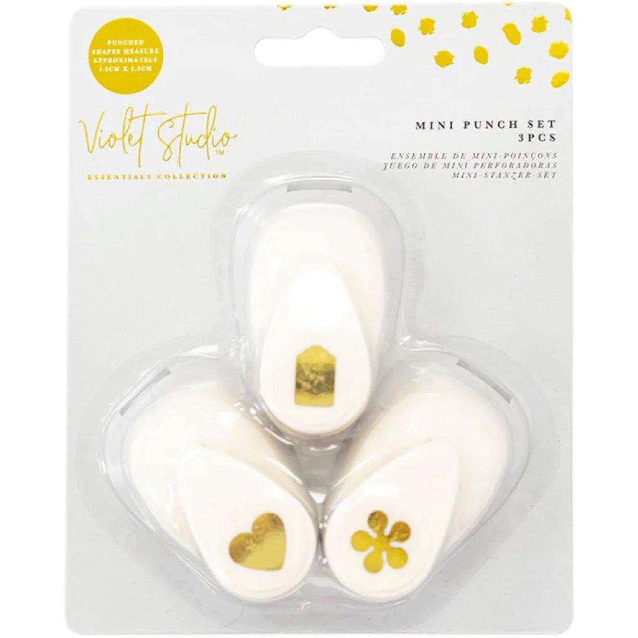 Multi - Crafters Companion - Violet Studios Mini Punch Set - Heart/ Tag/ Flower - 1