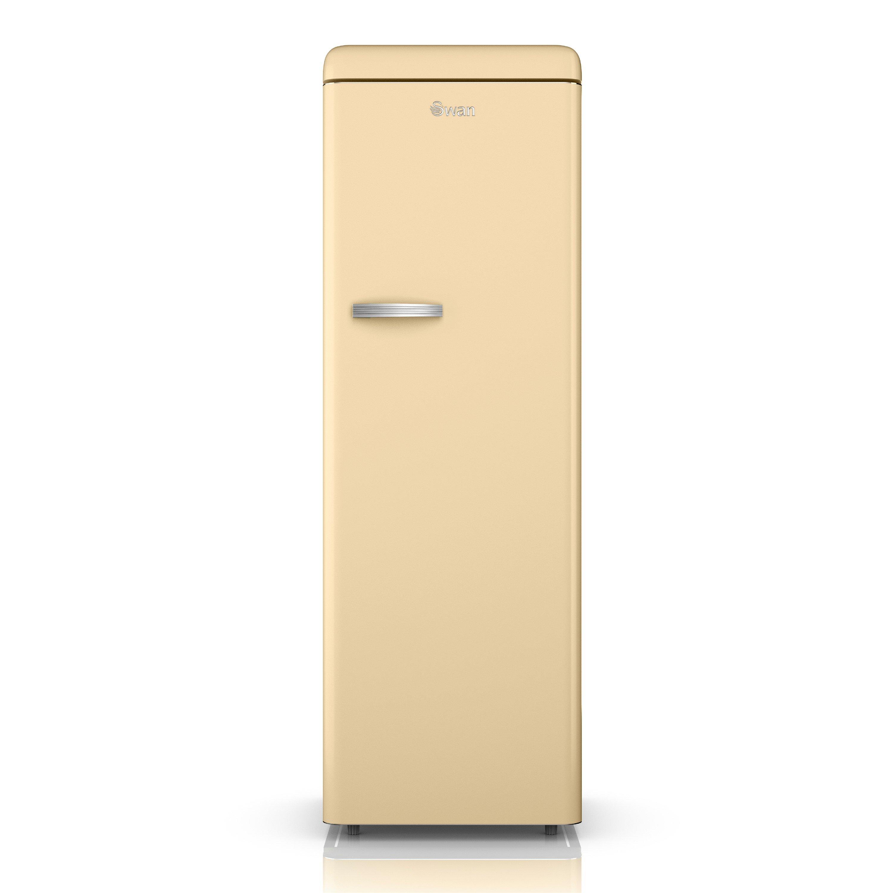 Cream - Swan - Retro Tall Fridge Cream - 1