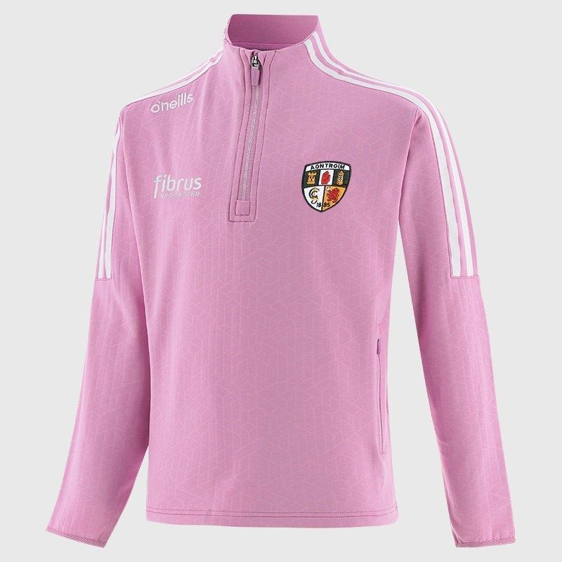 PNK/WHI/PNK - ONeills - Antrim Hydra Half Zip Top Girls