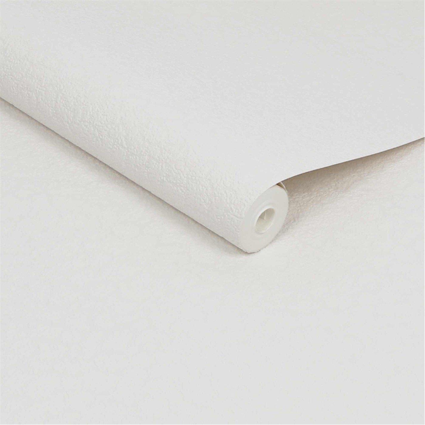 White - Superfresco Paintable - Stipple Luxury White Durable Heavy Duty Wallpaper - 3