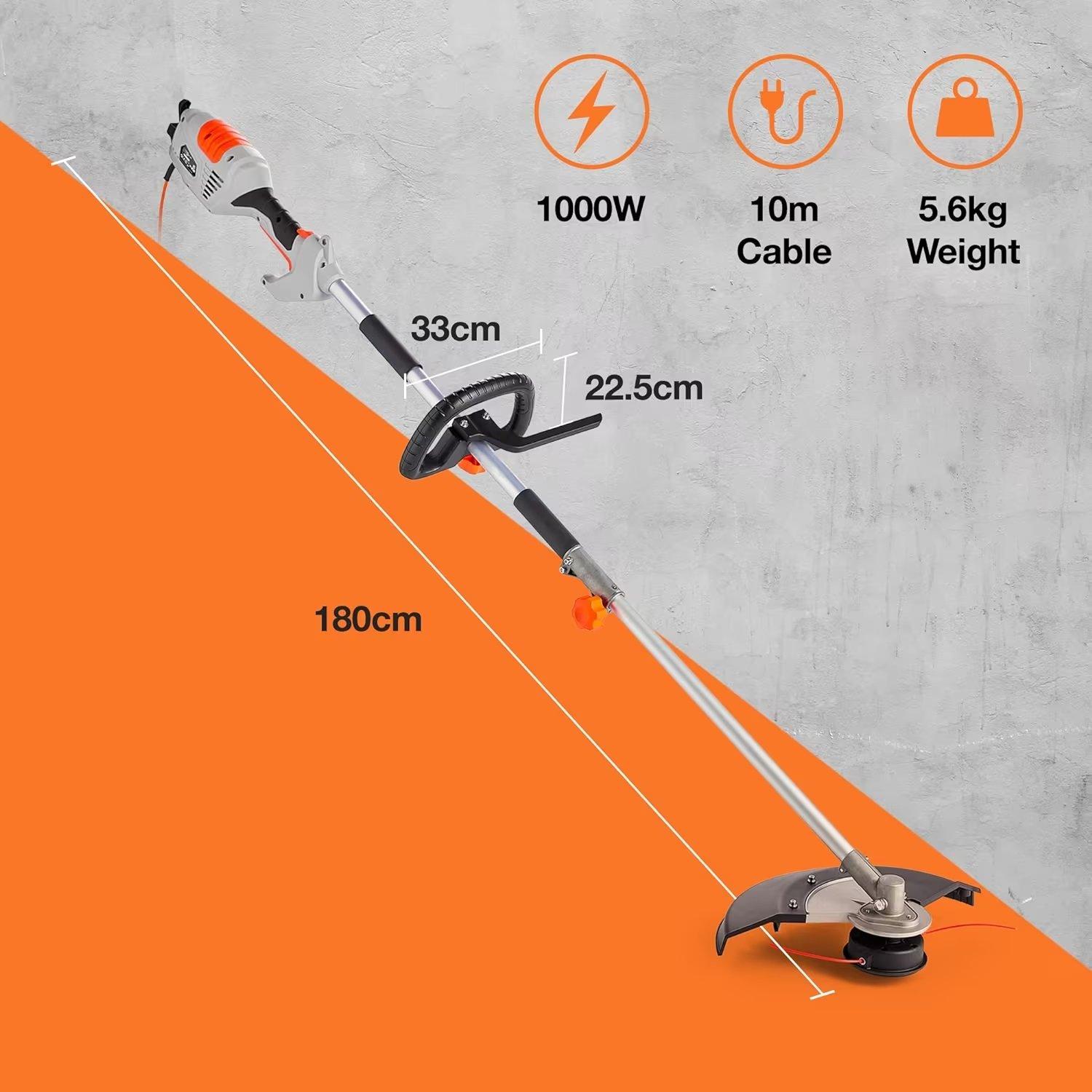 Grey - VonHaus - VomHaus - Rear Motor Grass Trimmer + Brush Cutter - 8