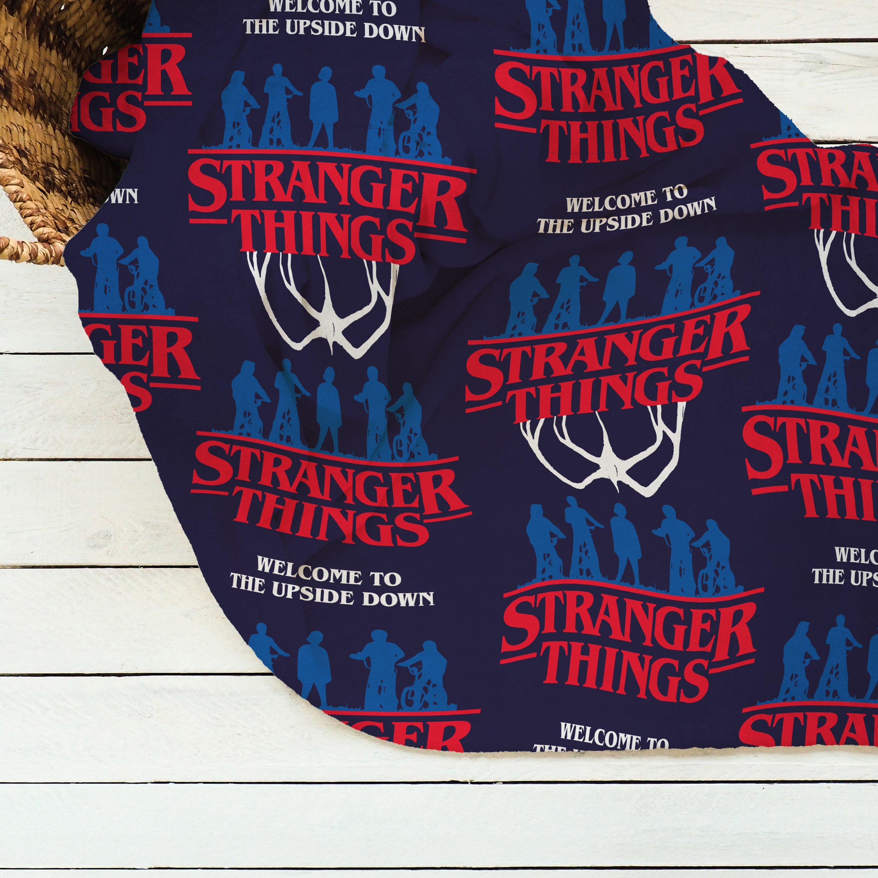 Multi - Stranger Things - Flames Fleece Blanket - 3