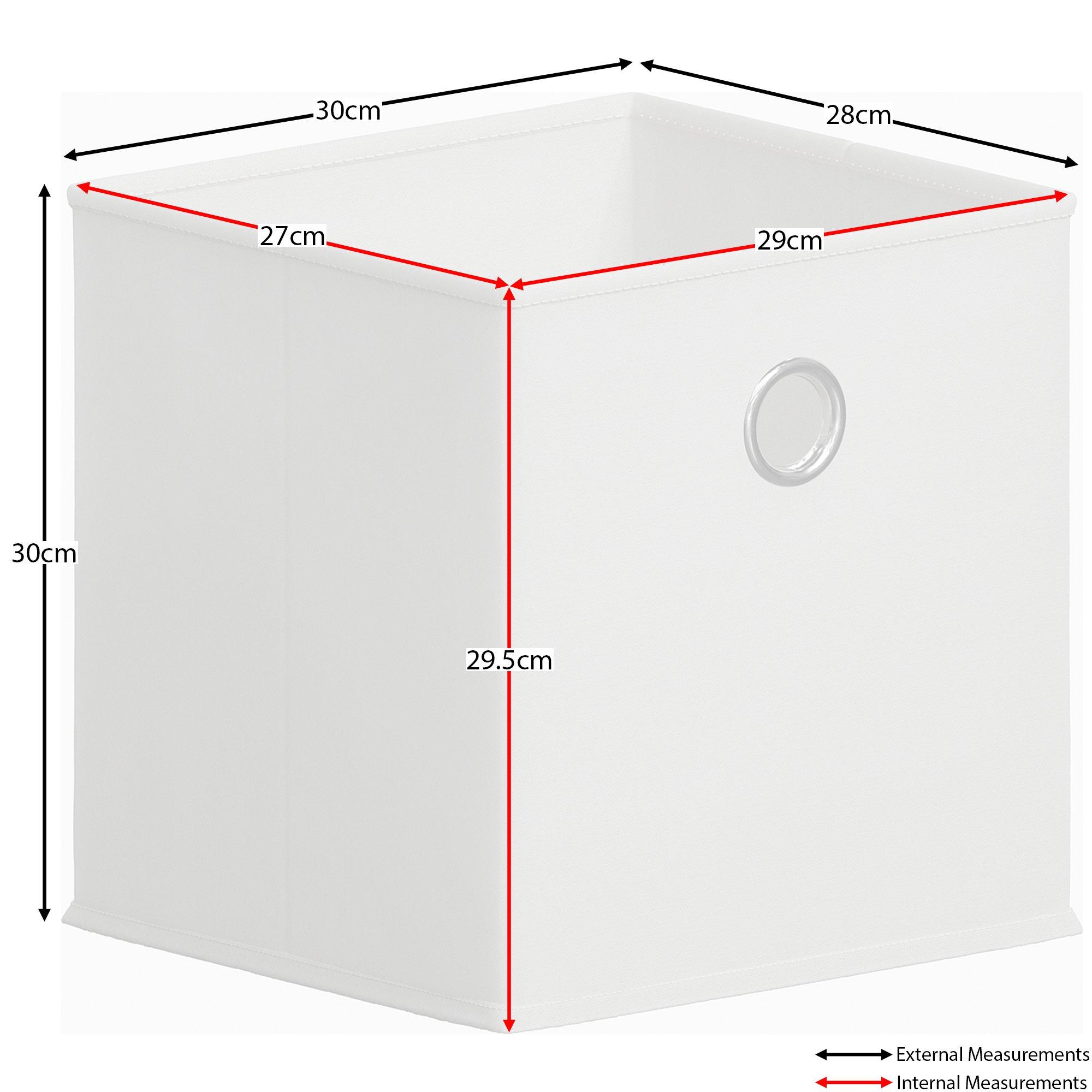White - Lassic - Vida Designs Durham Cube Storage Basket Set of 10 - 2