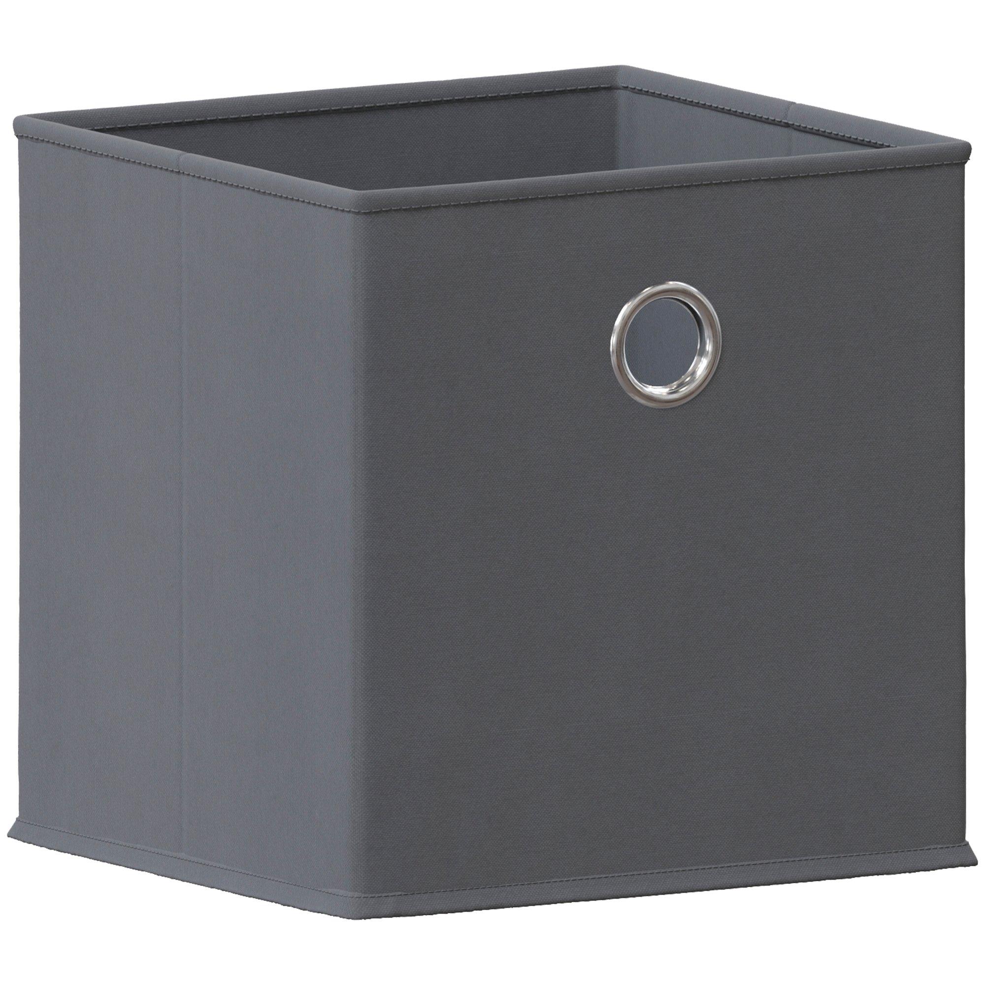 Grey - Lassic - Vida Designs Durham Cube Storage Basket Set of 10 - 3