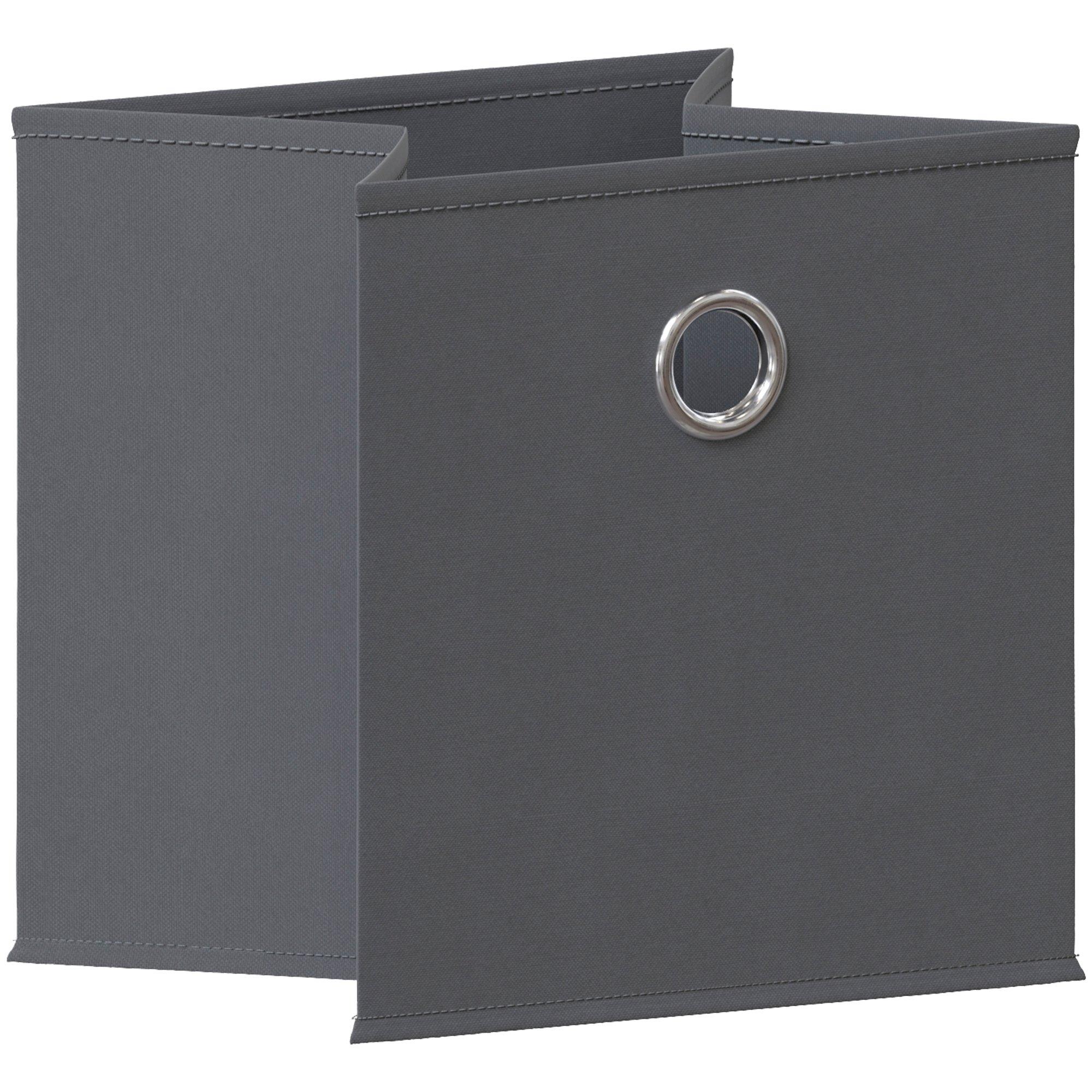 Grey - Lassic - Vida Designs Durham Cube Storage Basket Set of 10 - 4