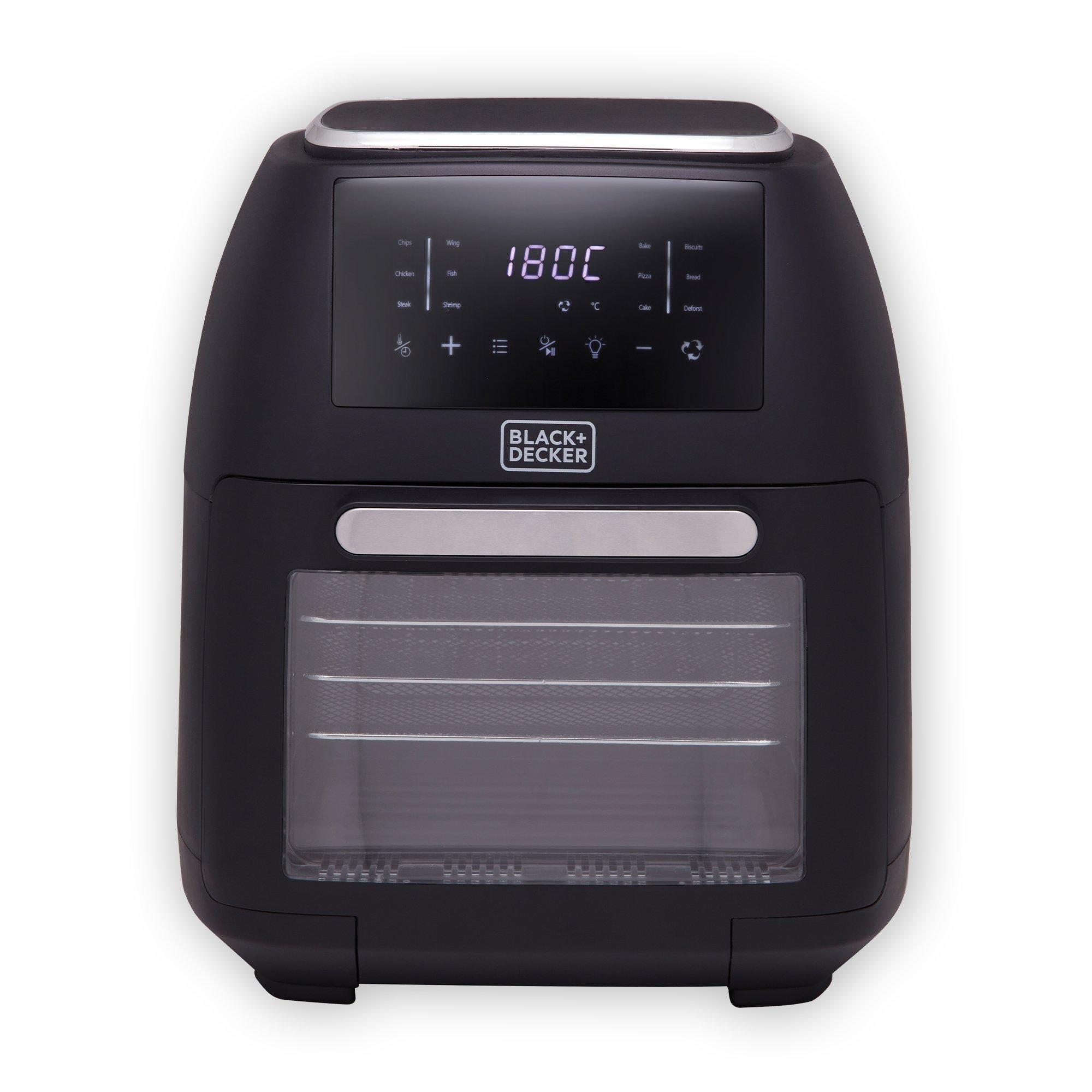 Black - Black and Decker - 12L Digital Air fryer Oven Black - 1
