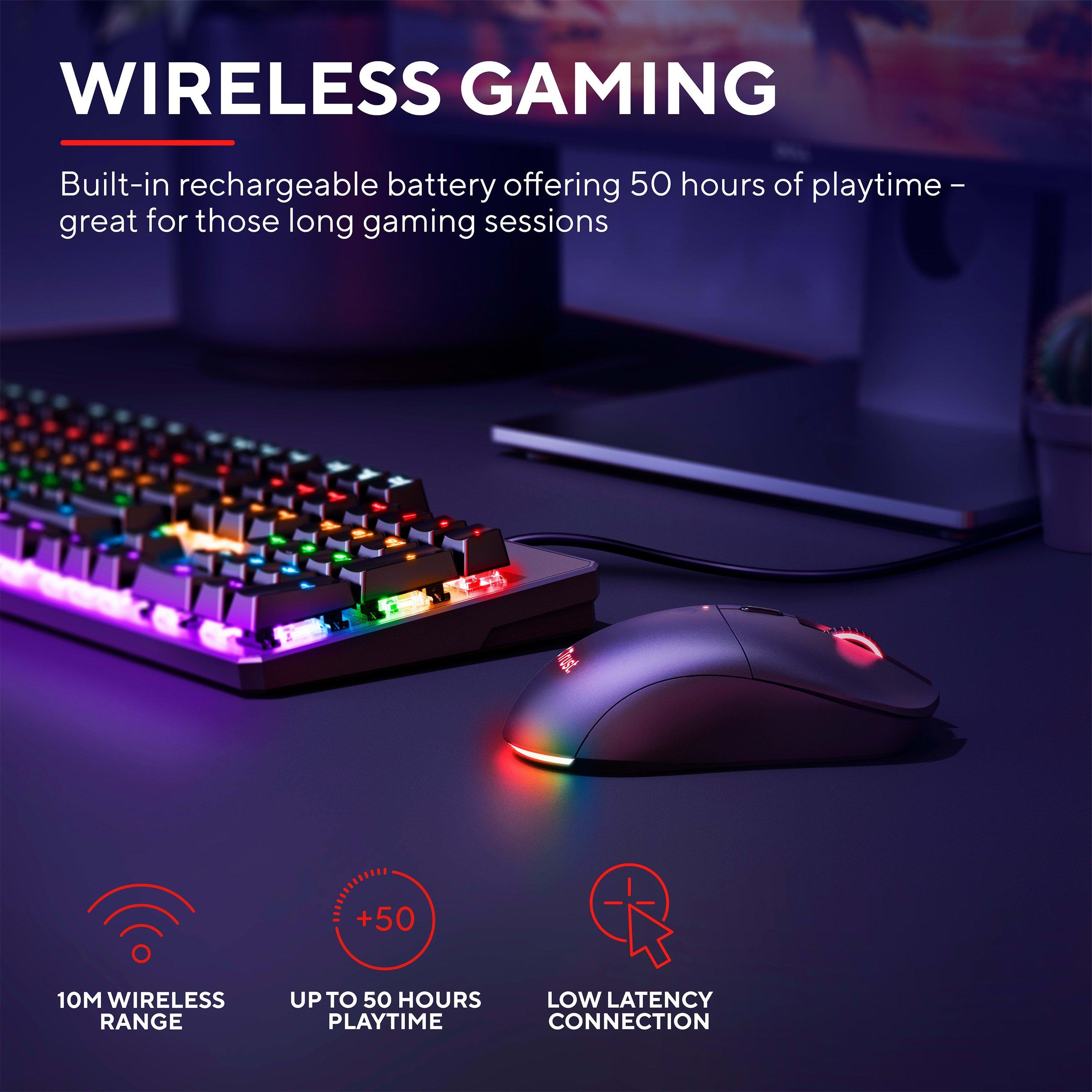 Black - Trust - Trust GXT980 Redex Wireless Mouse - 3