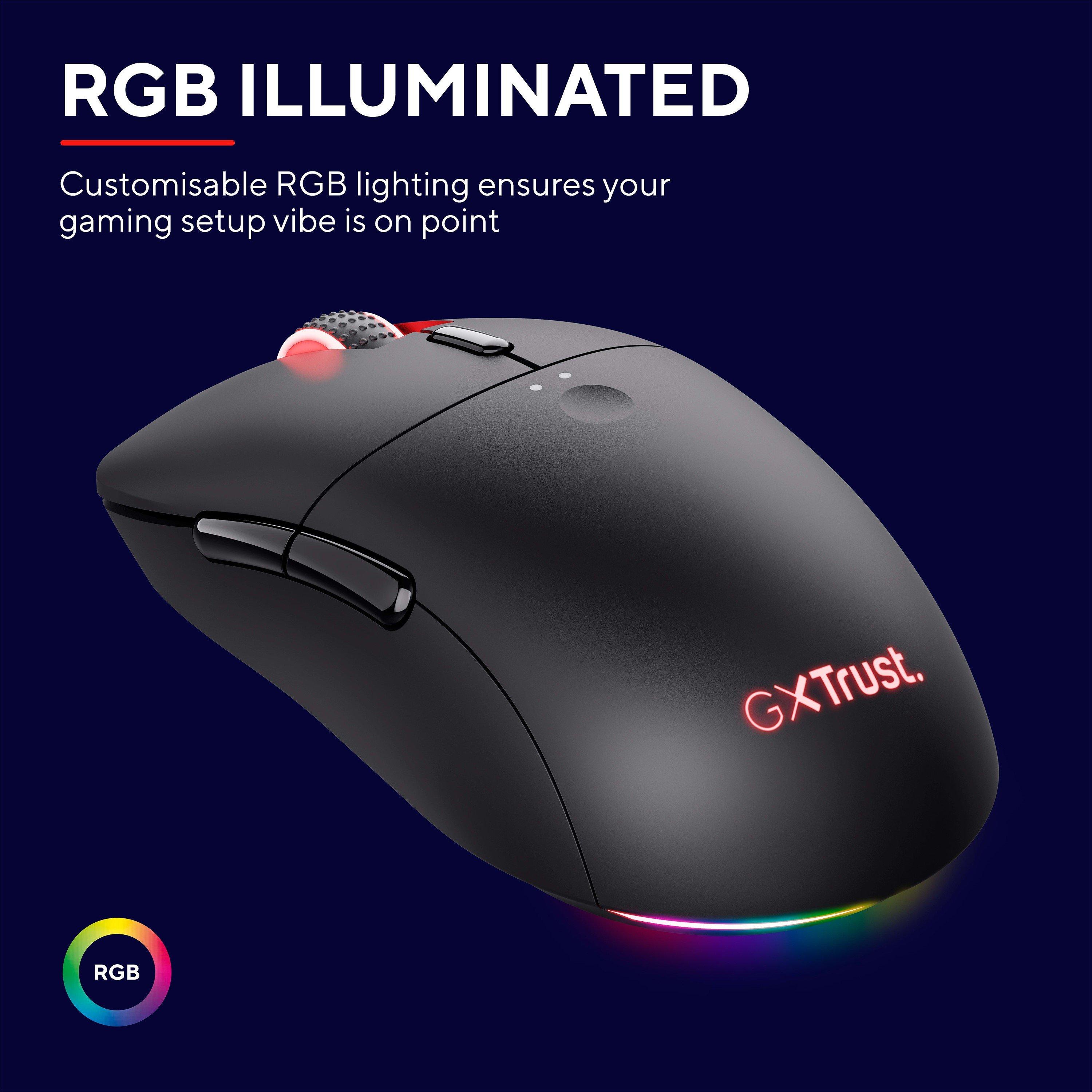 Black - Trust - Trust GXT980 Redex Wireless Mouse - 5