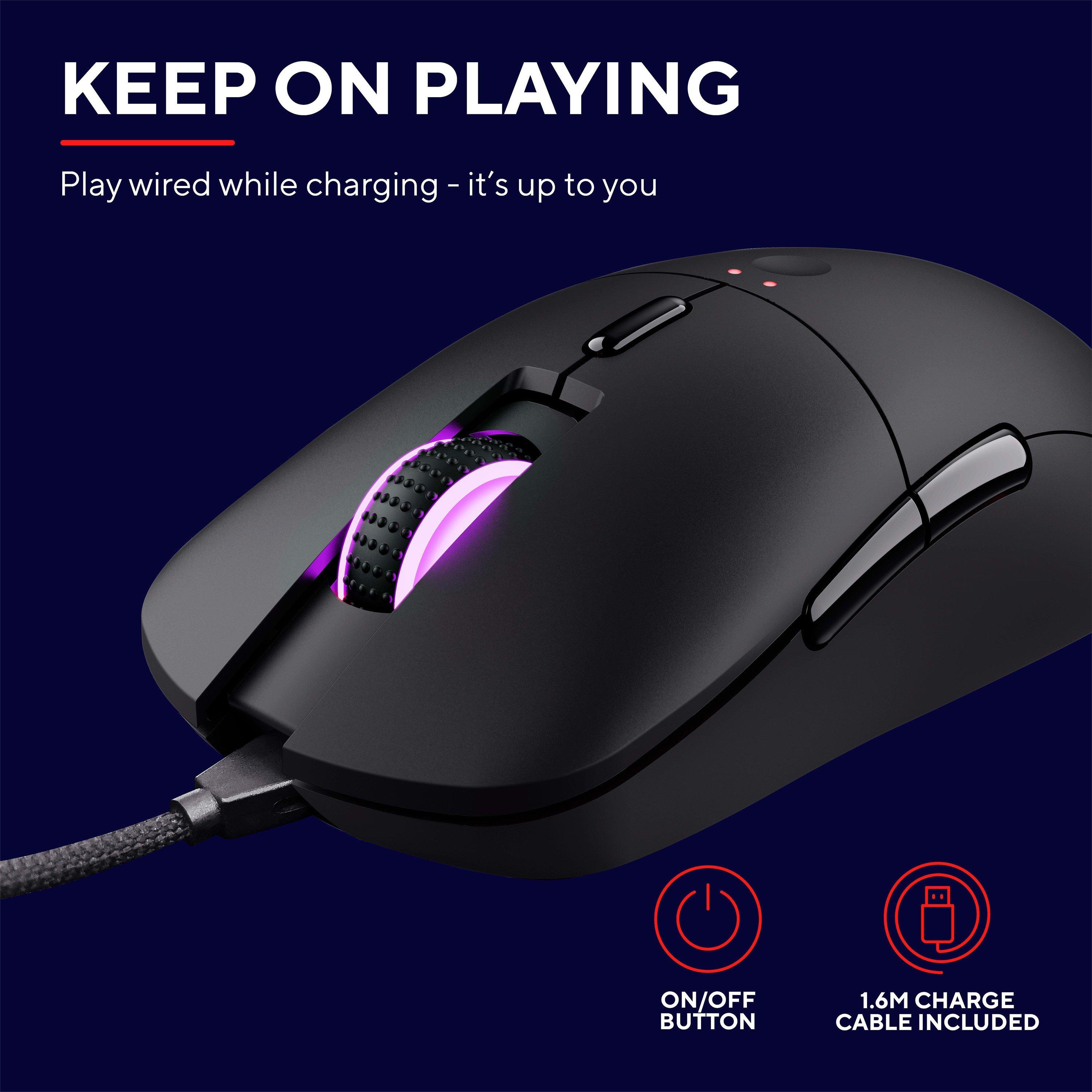 Black - Trust - Trust GXT980 Redex Wireless Mouse - 6