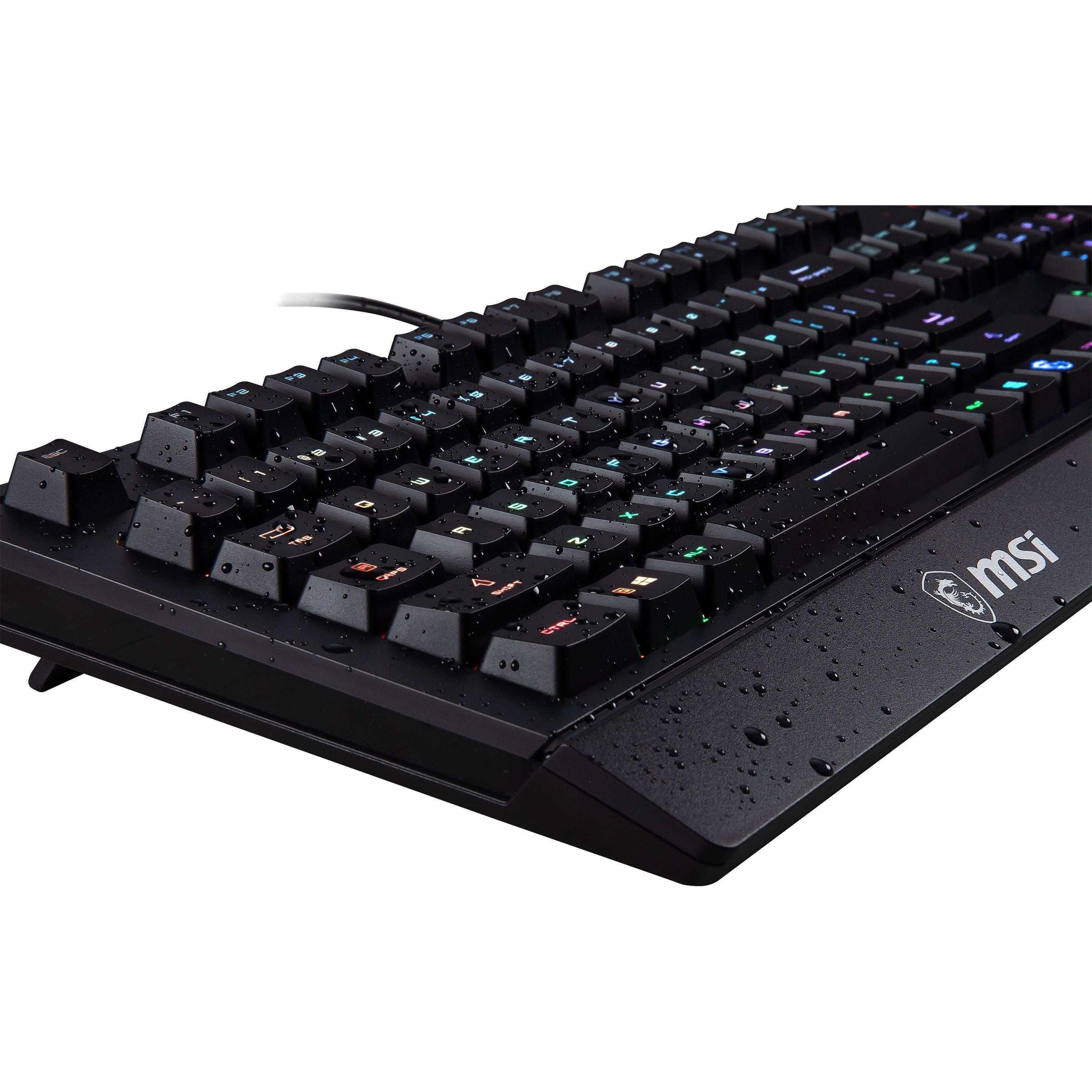 Black - MSI - VIGOR GK20 RGB Gaming Keyboard - 2