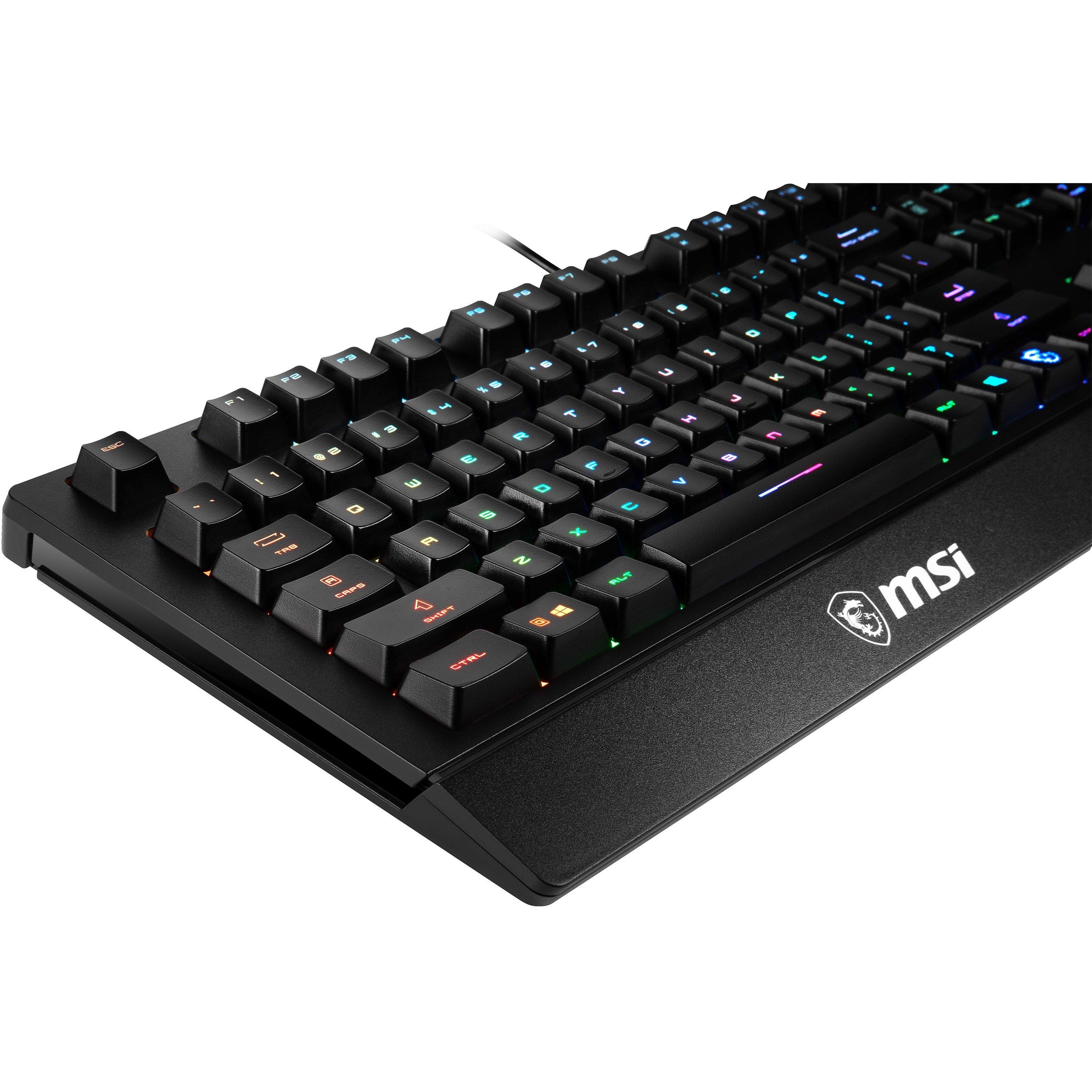 Black - MSI - VIGOR GK20 RGB Gaming Keyboard - 10
