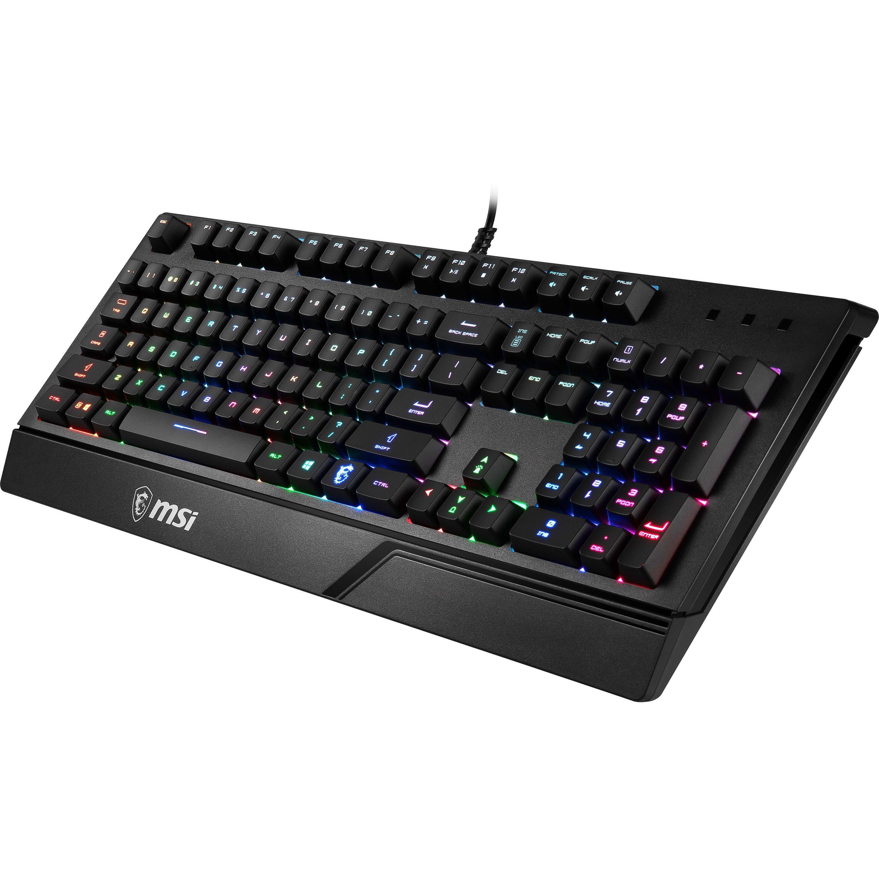 Black - MSI - VIGOR GK20 RGB Gaming Keyboard - 4
