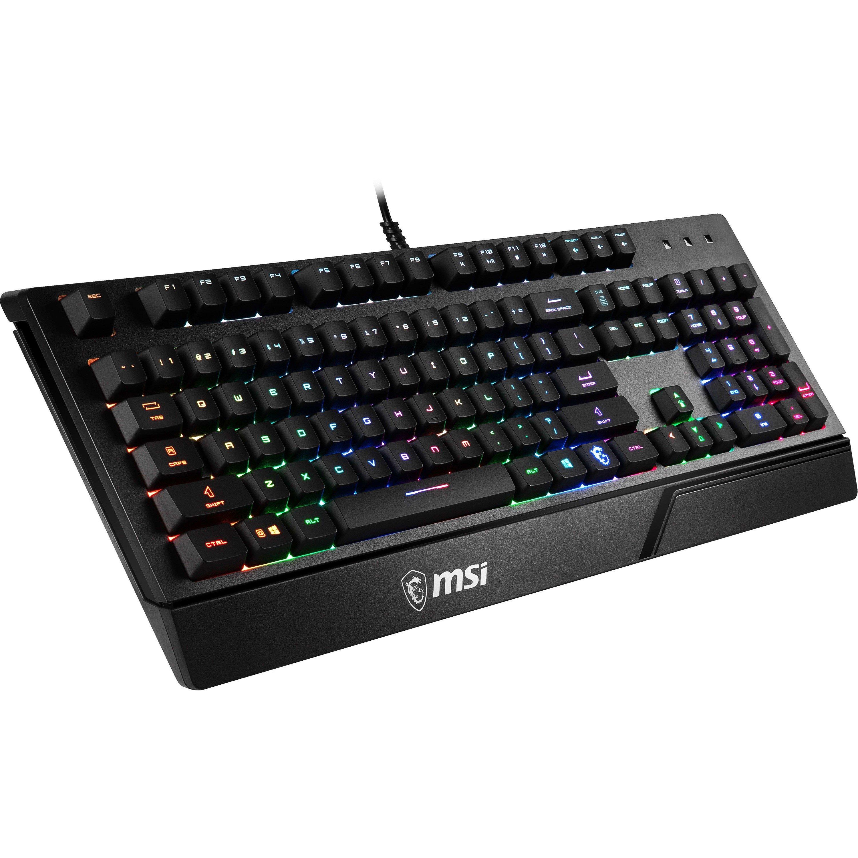 Black - MSI - VIGOR GK20 RGB Gaming Keyboard - 9