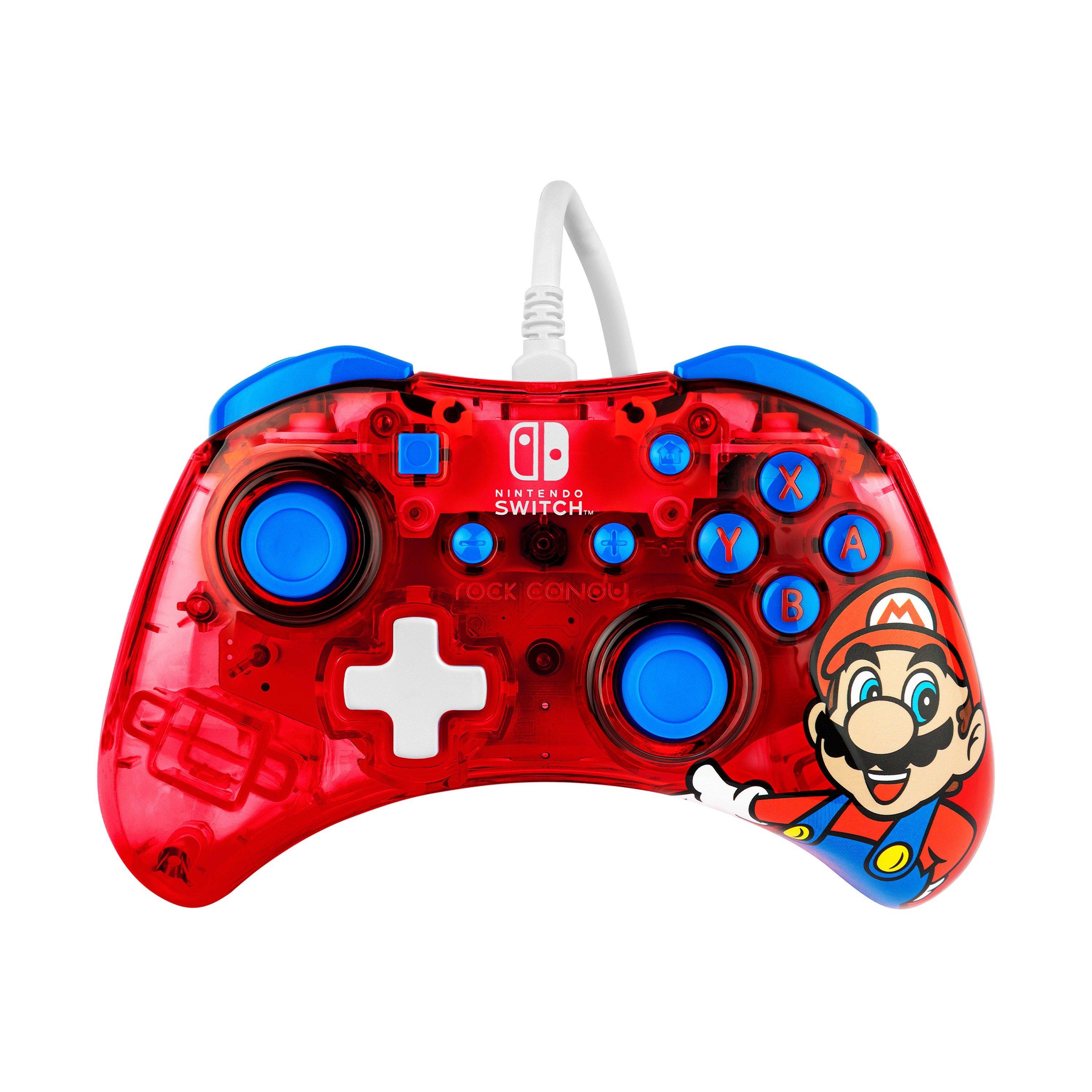 Mario Red - PDP - Rock Candy Switch Wired Controller: Mario Punch - 1