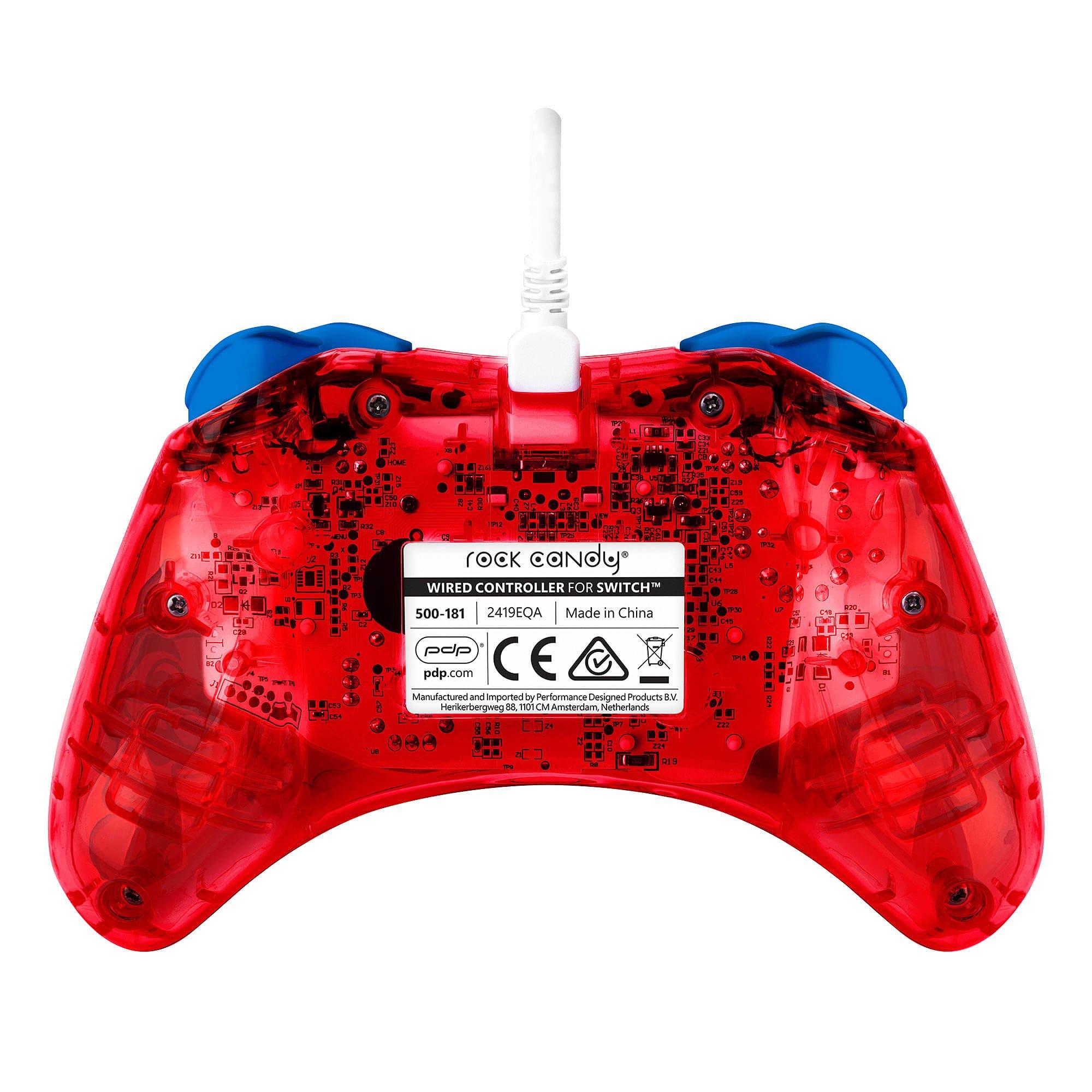 Mario Red - PDP - Rock Candy Switch Wired Controller: Mario Punch - 2