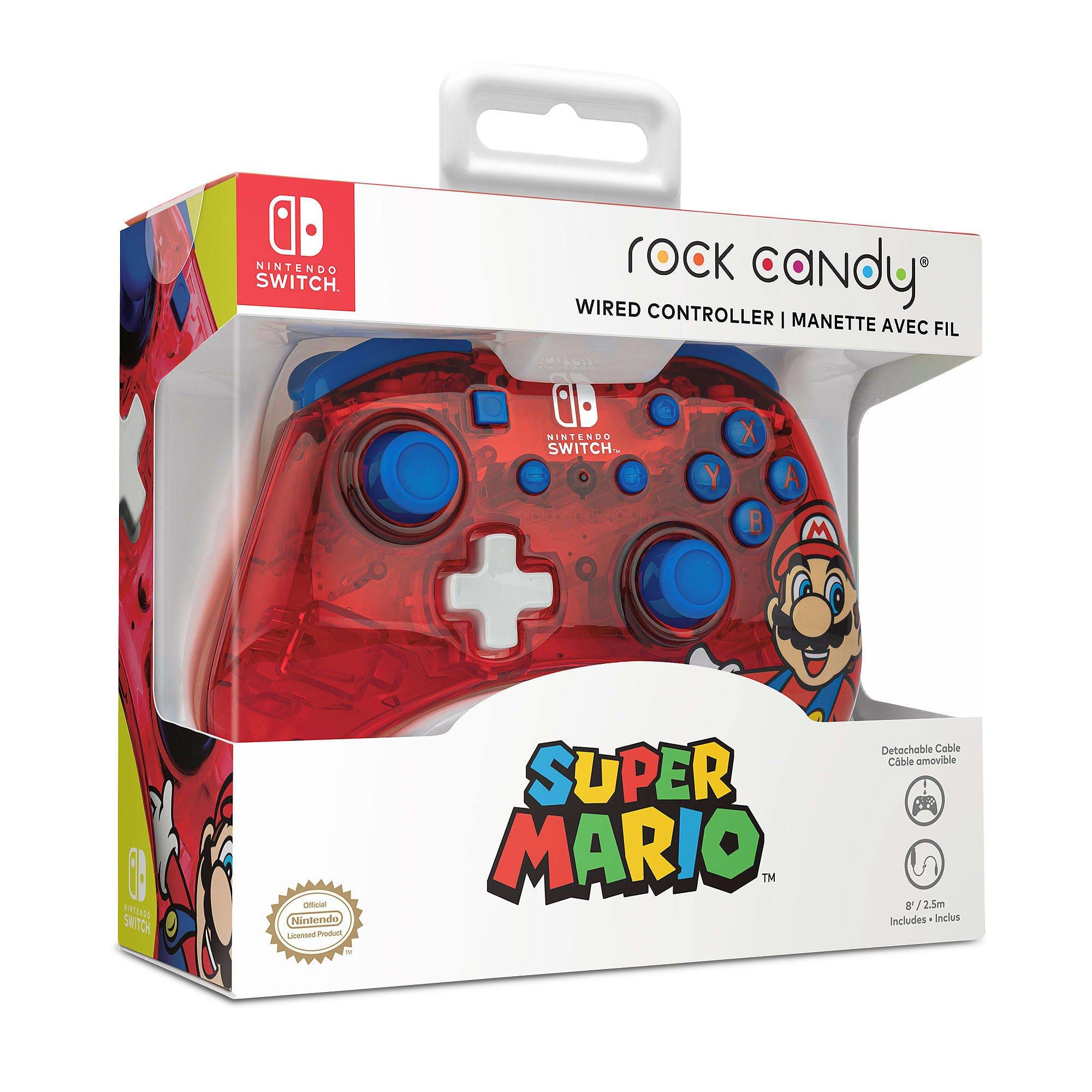 Mario Red - PDP - Rock Candy Switch Wired Controller: Mario Punch - 6