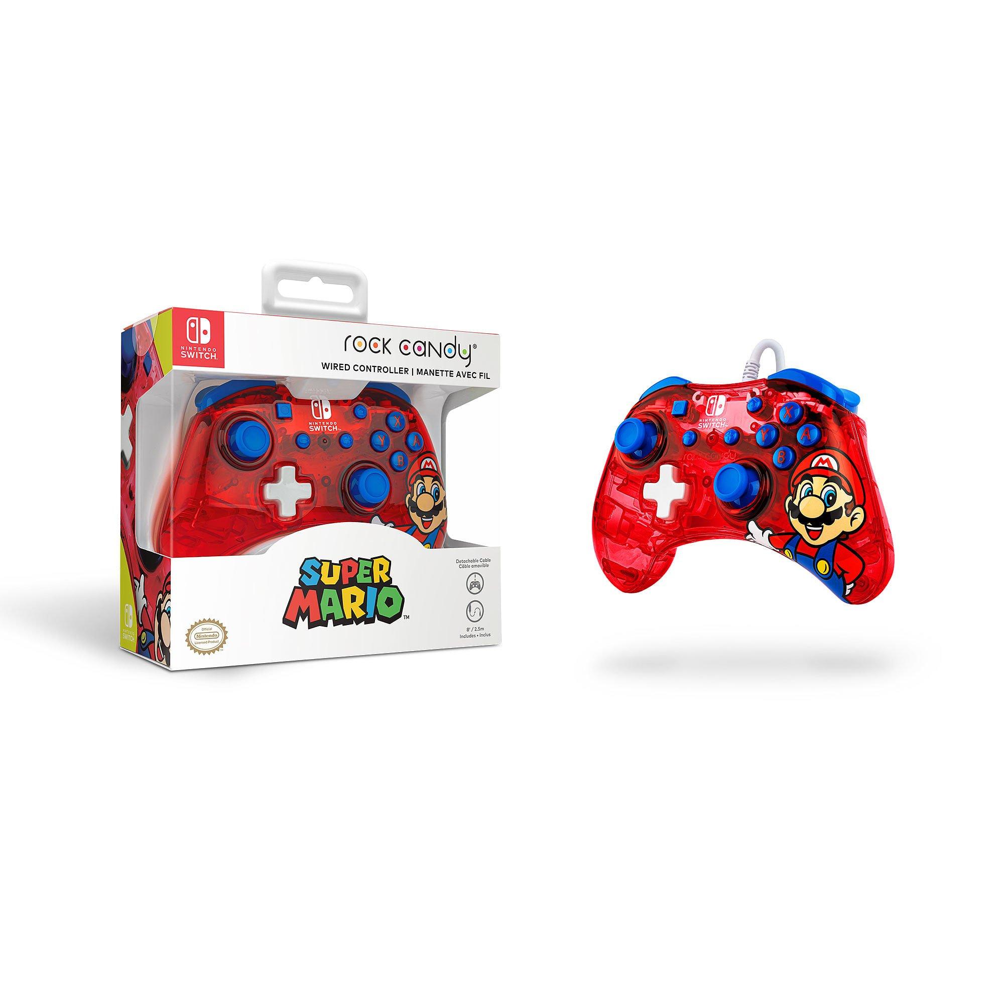 Mario Red - PDP - Rock Candy Switch Wired Controller: Mario Punch - 7
