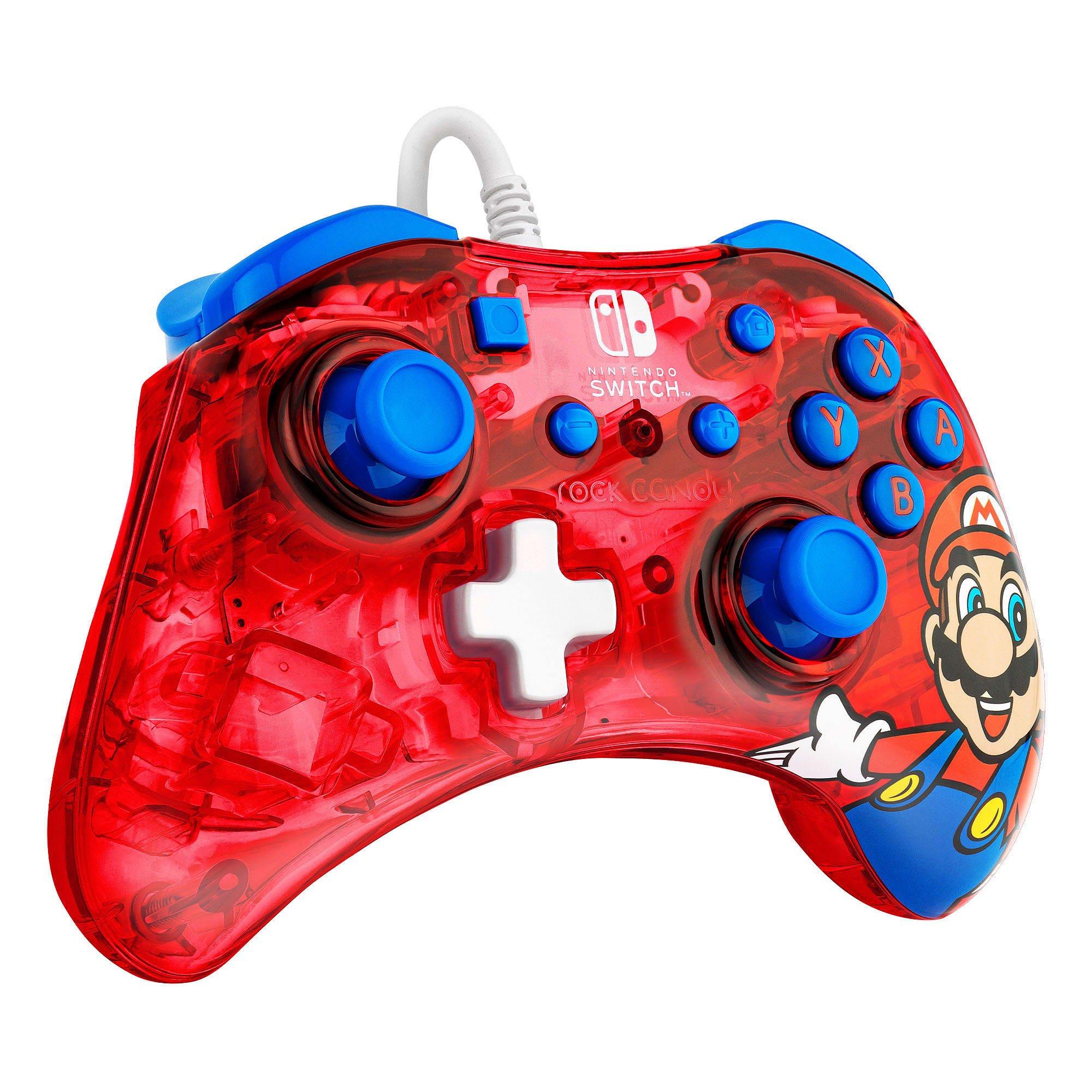 Mario Red - PDP - Rock Candy Switch Wired Controller: Mario Punch - 8