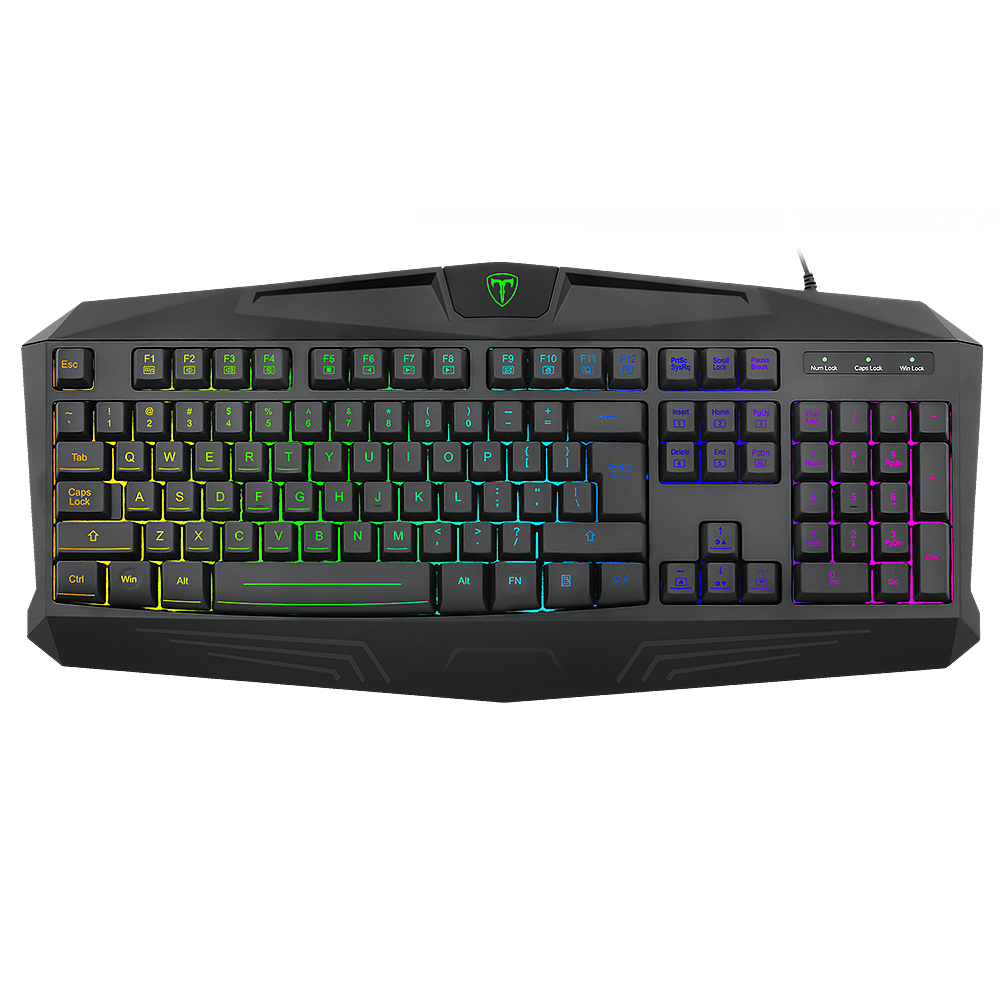 Black - T-DAGGER - T-Dagger Tanker Wired Gaming Keyboard T-TGK202 - 1