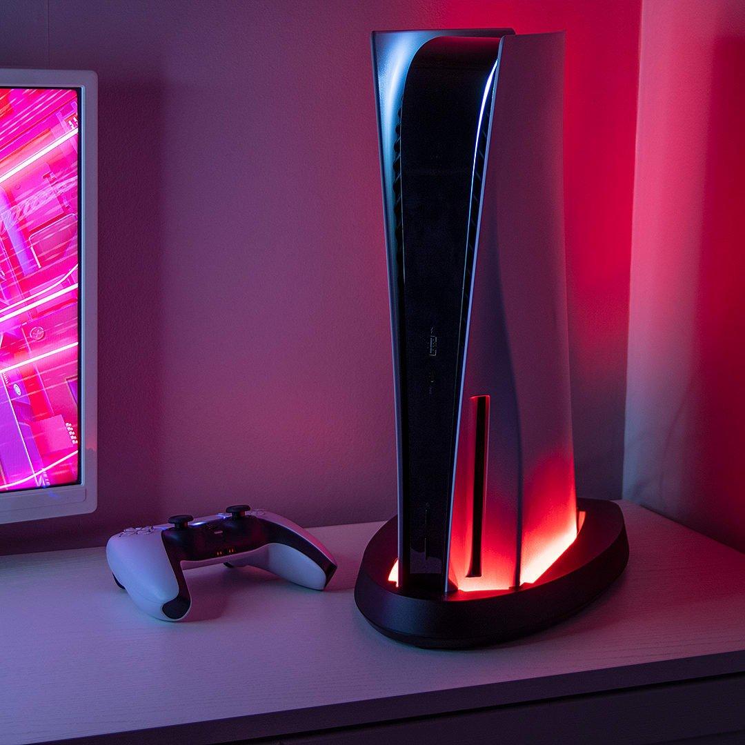 Black - Venom - PS5 LED Stand - 11