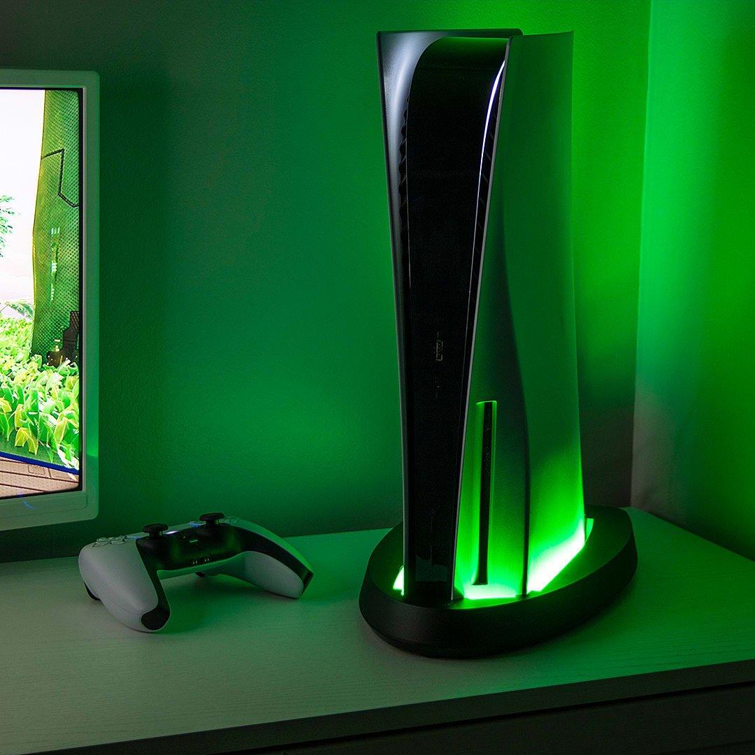 Black - Venom - PS5 LED Stand - 8
