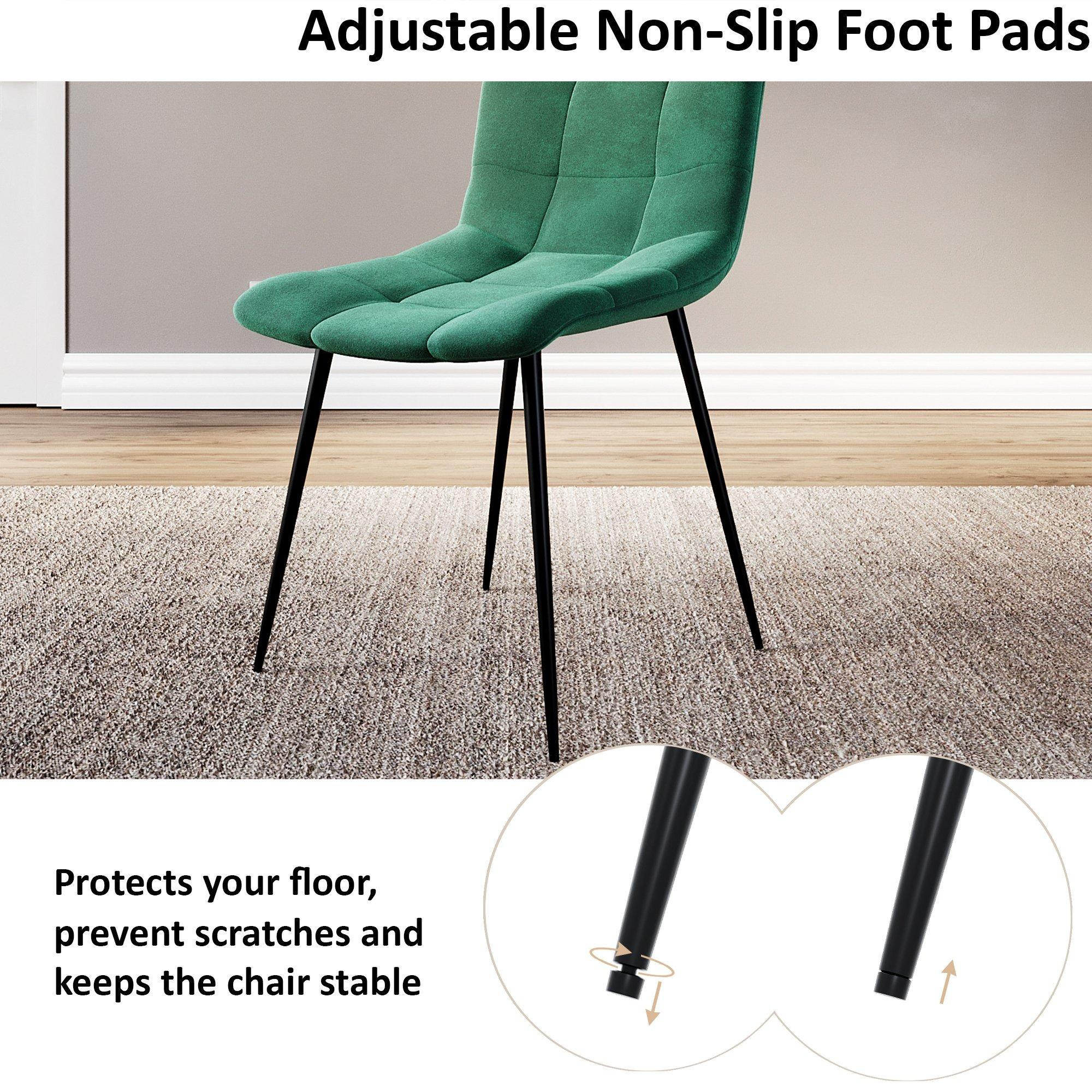 Green - Lassic - Vida Designs Richton Set Of 6 Velvet Dining Chairs - 7