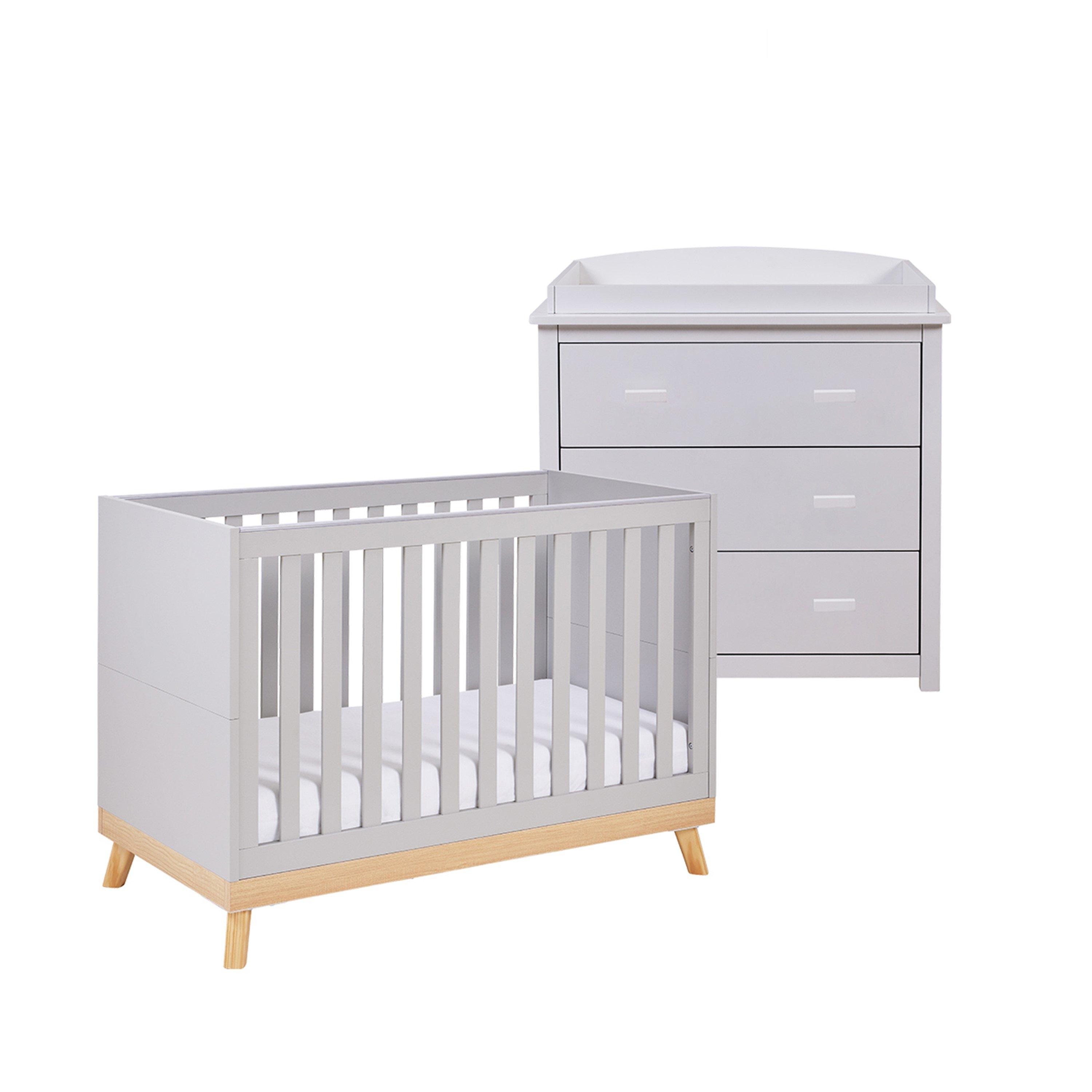 Grey - Babymore - Mona Mini 2 Piece Room Set - Grey - 1