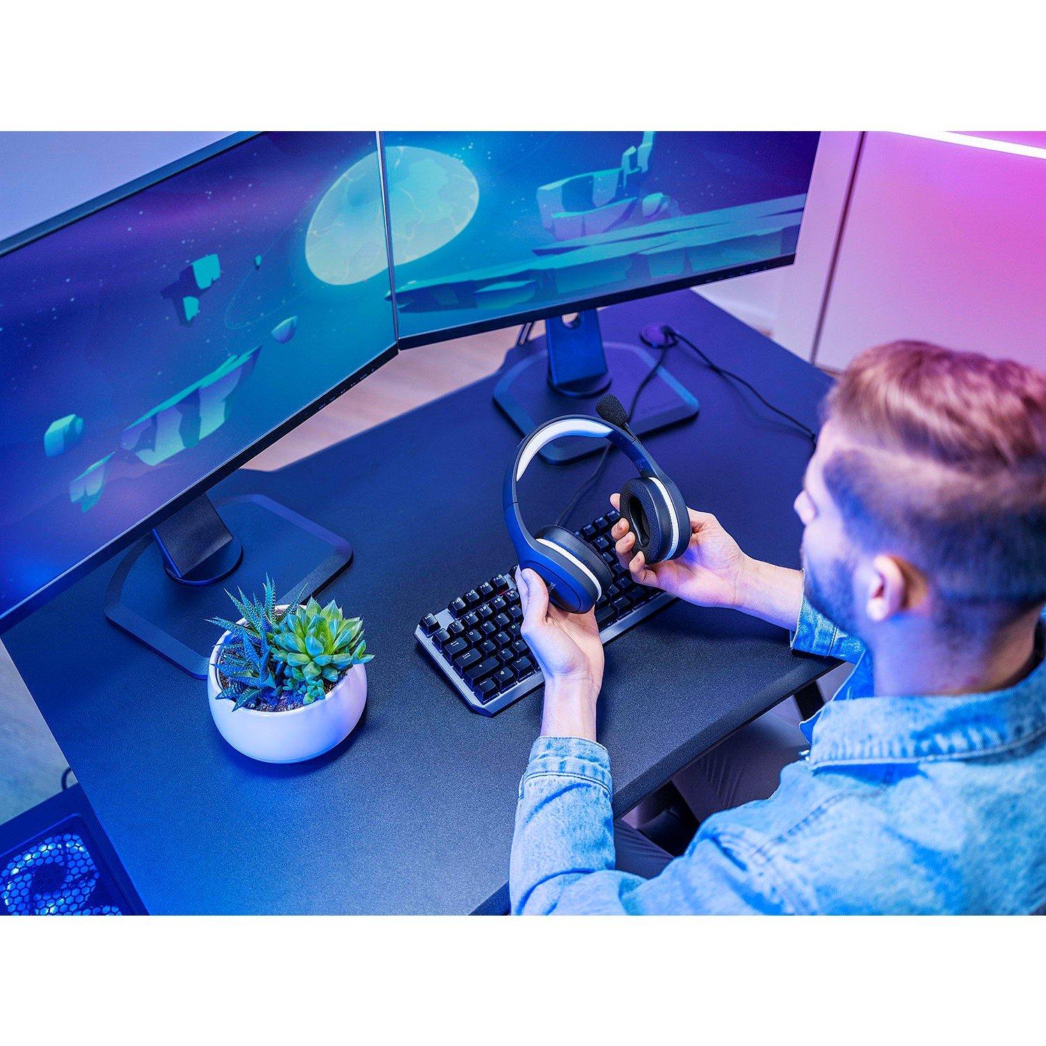 Black - Trust - GXT 391 Thian Wireless Headset for PC/PS5 - 10