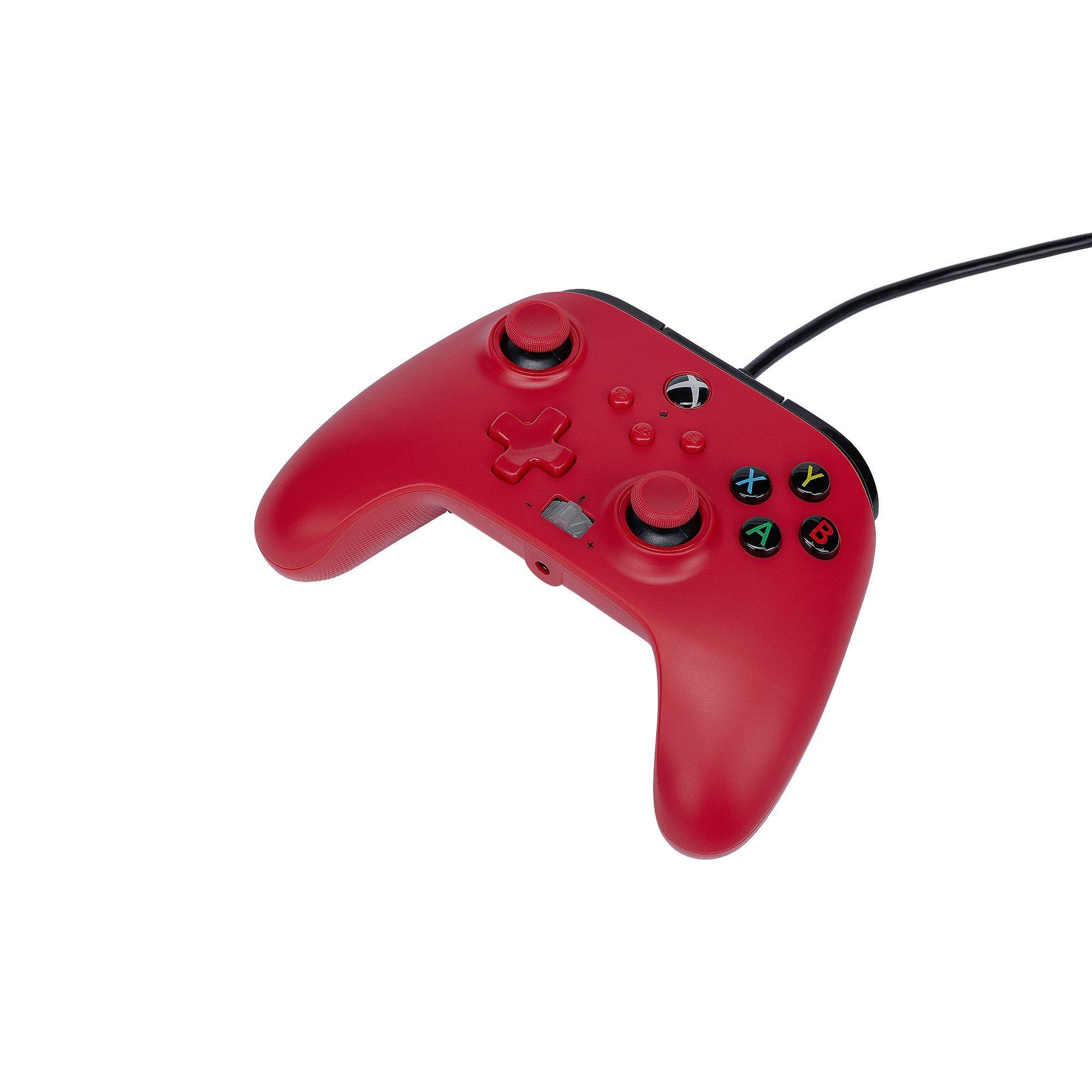 Red - PowerA - Enhanced Wired Controller for Xbox - Artisan Red - 3