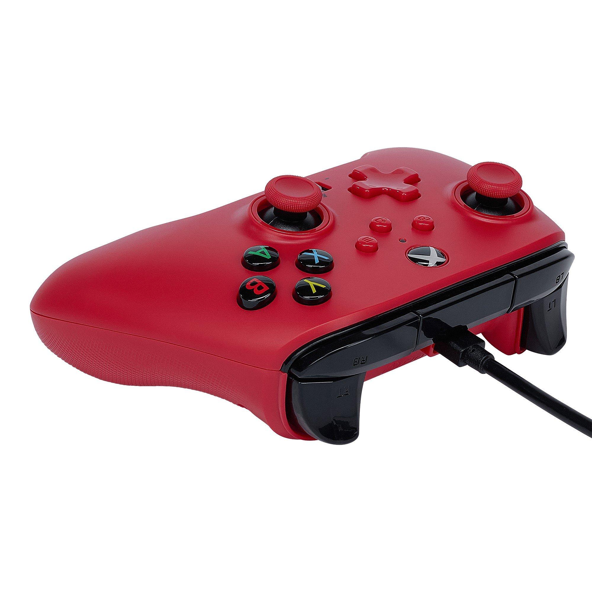 Red - PowerA - Enhanced Wired Controller for Xbox - Artisan Red - 7