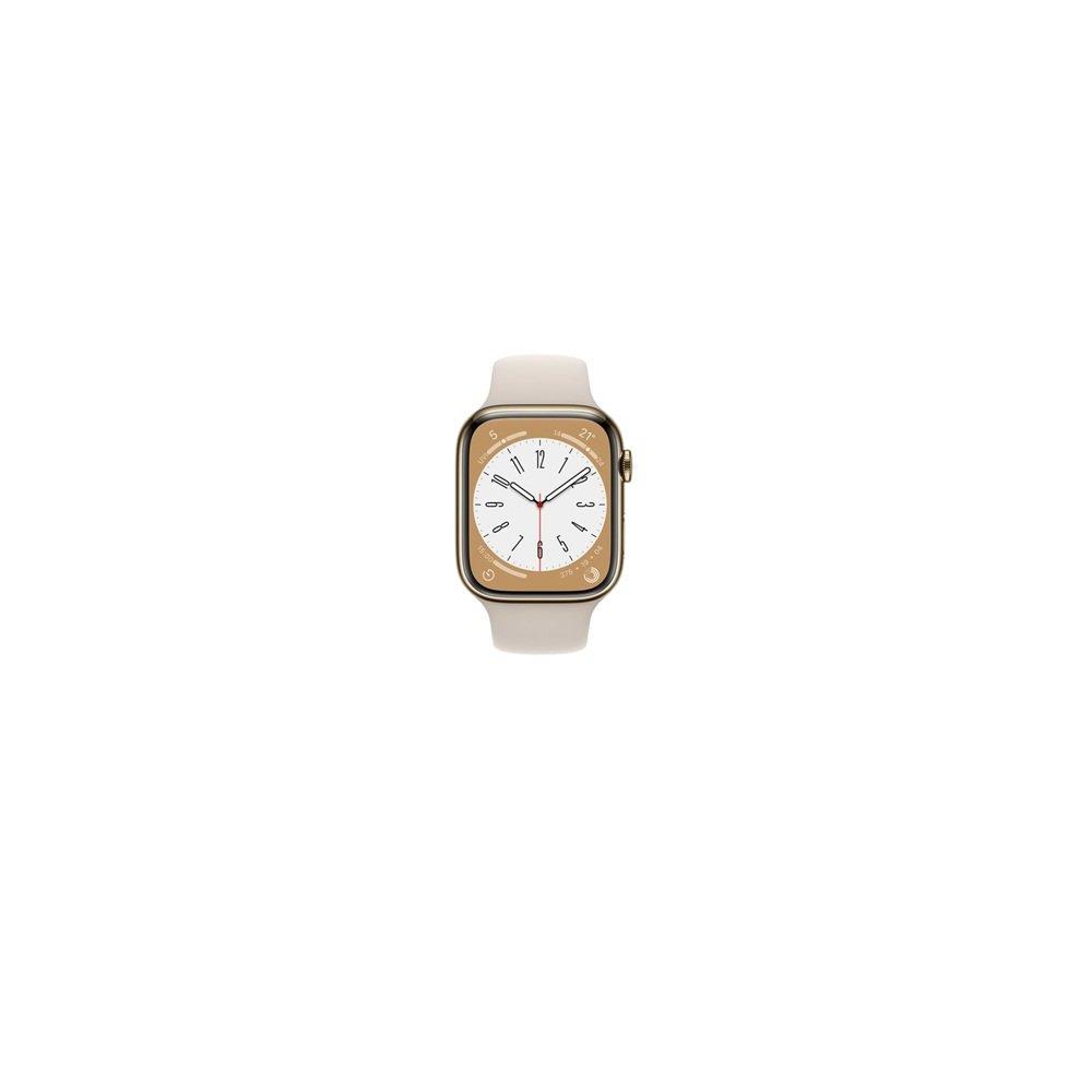 Gold - Apple - Apple Watch Series 8 GPS + Cellular 45mm - 2