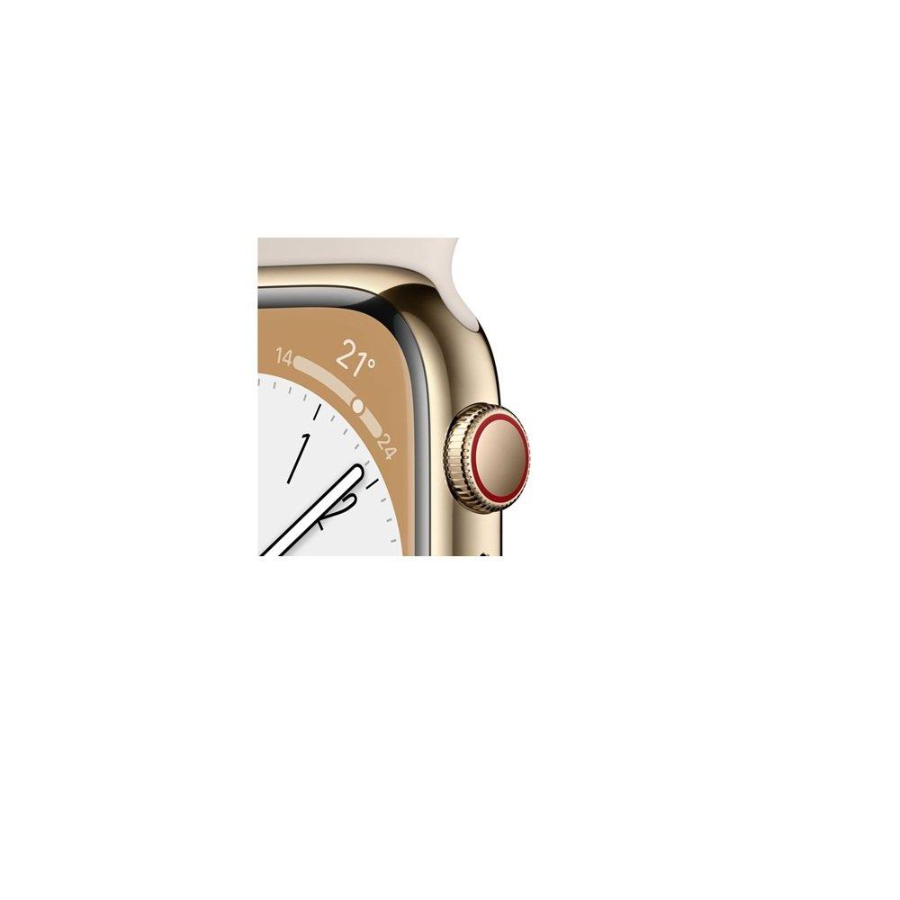 Gold - Apple - Apple Watch Series 8 GPS + Cellular 45mm - 3