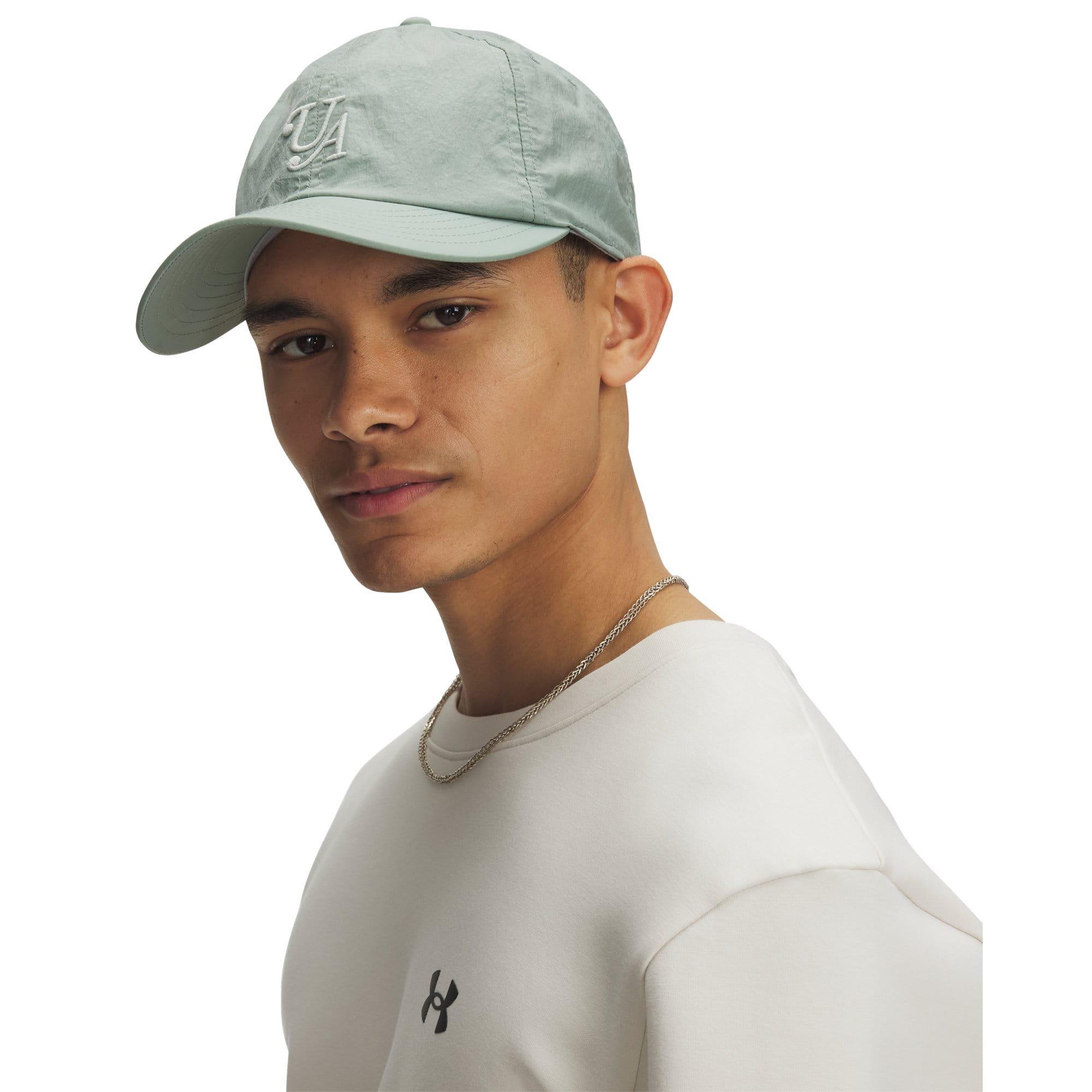 Green - Under Armour - Esssential Mid Nylon Adjustable Cap - 3