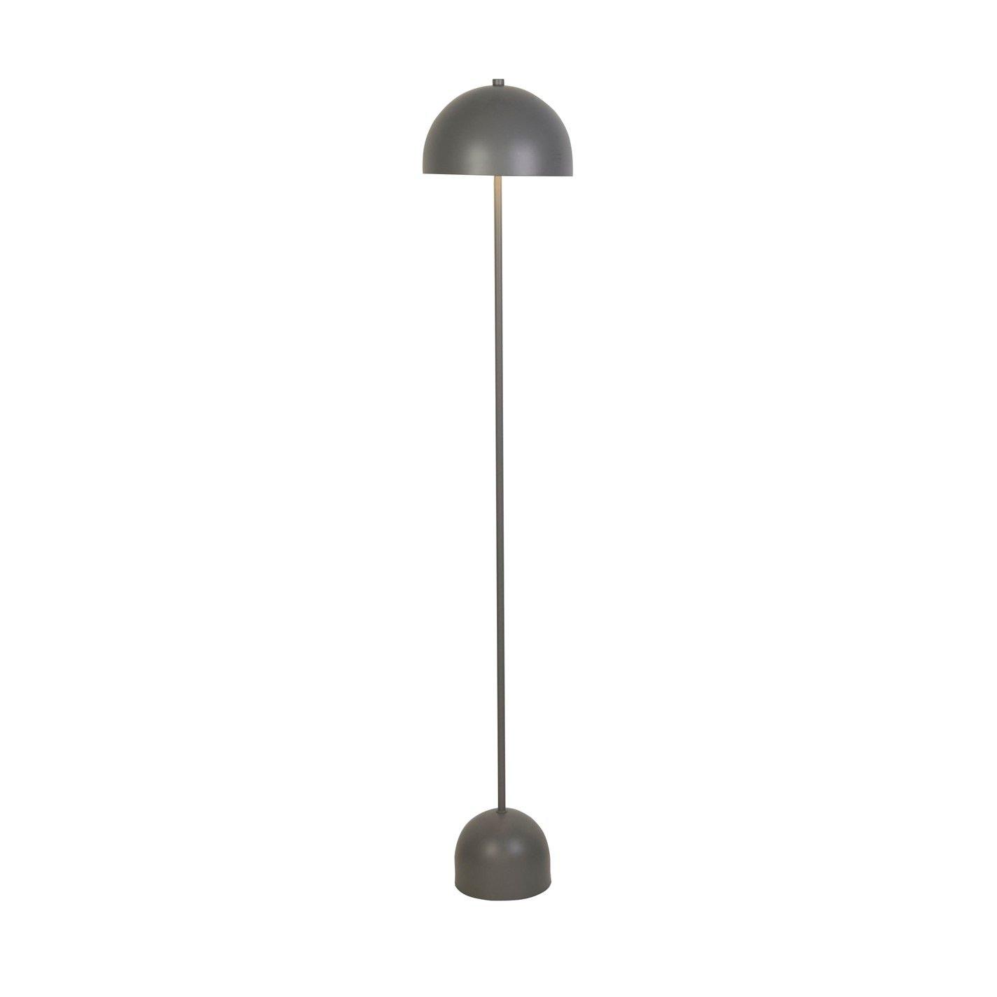 Grey - Lighting Collection - Rechargeable Grey LED Mushroom Floor Lamp - 4