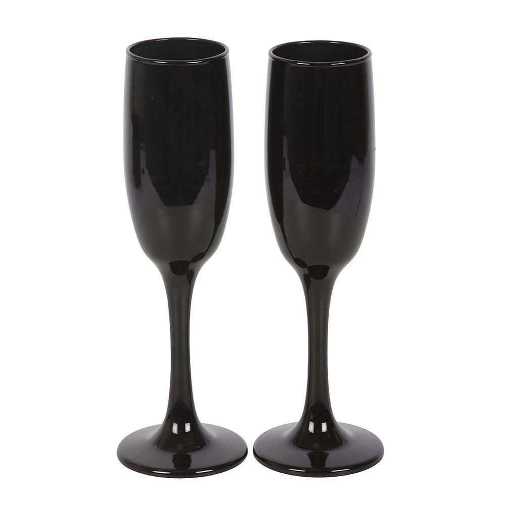 Black - Something Different - Set of 2 Dead Thirsty Champagne Flutes - 3