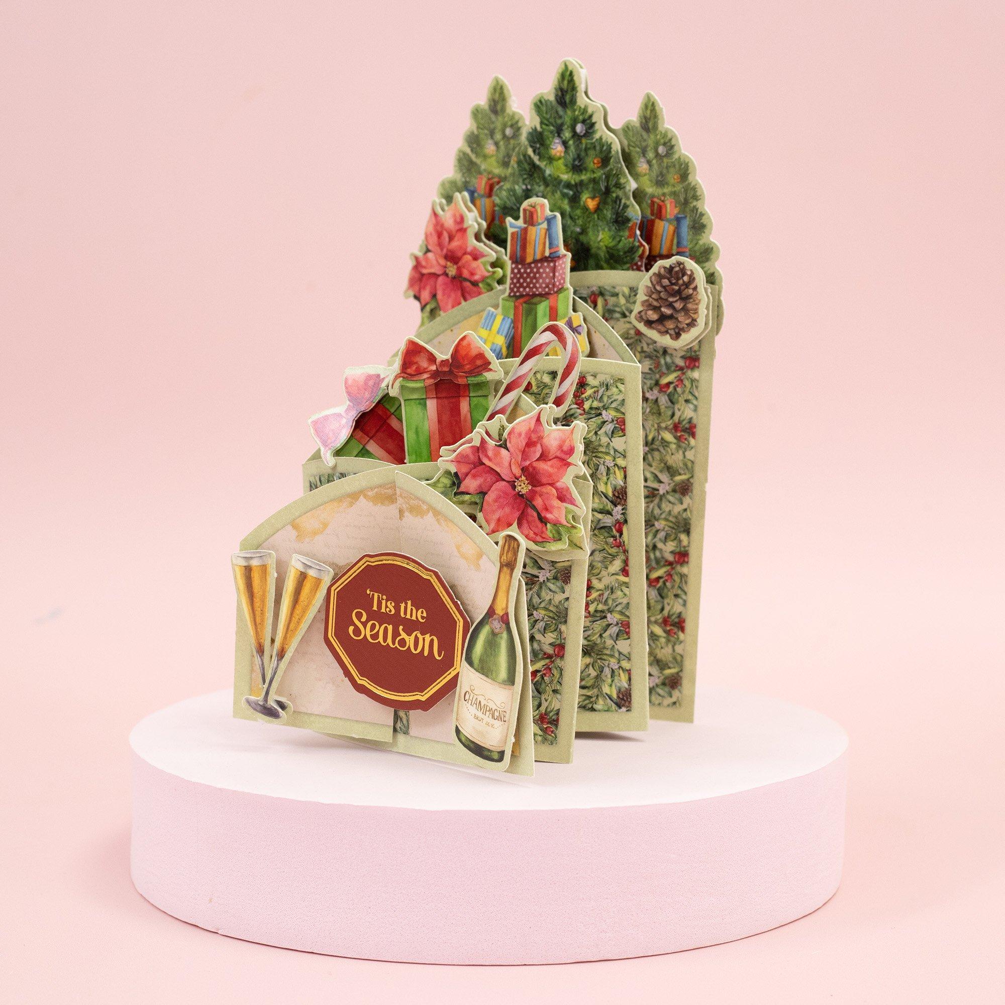 Multi - Crafters Companion - Cascading Card Kit - Festive Delights - 2