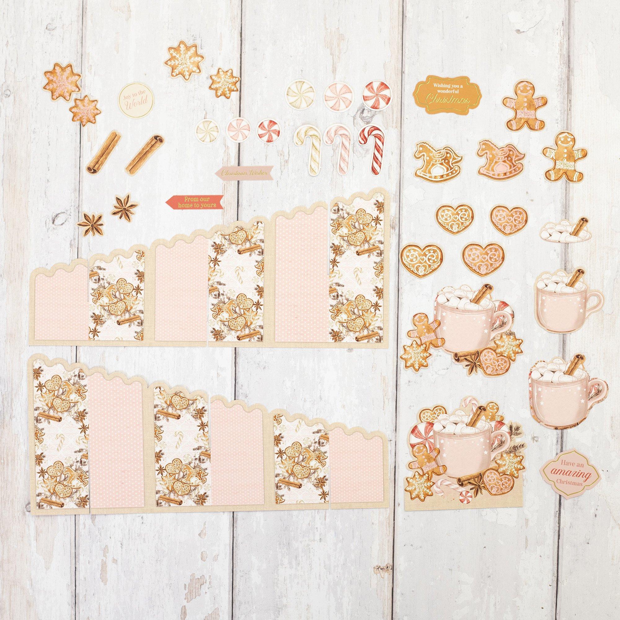 Multi - Crafters Companion - Cascading Card Kit - Festive Delights - 6