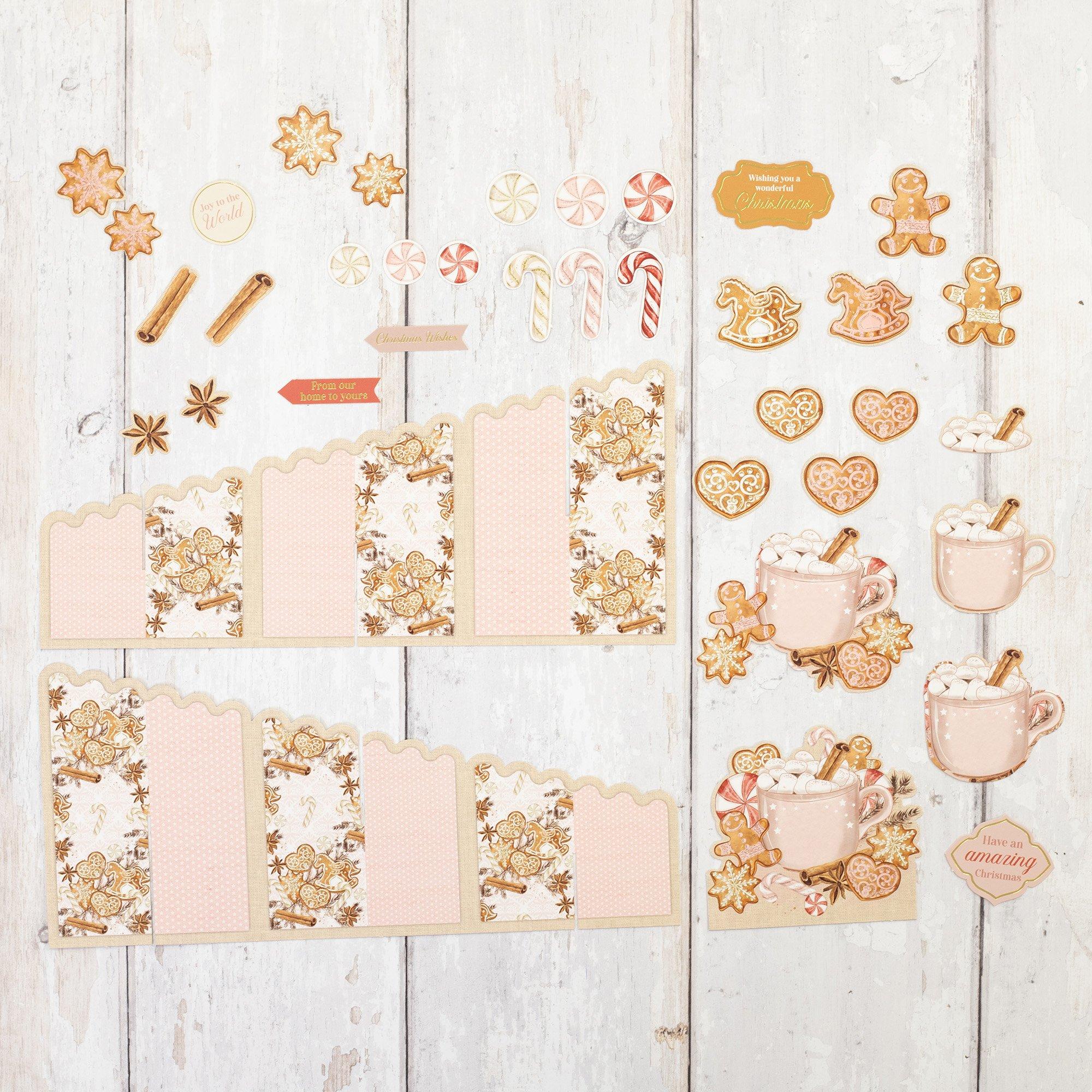 Multi - Crafters Companion - Cascading Card Kit - Festive Delights - 7