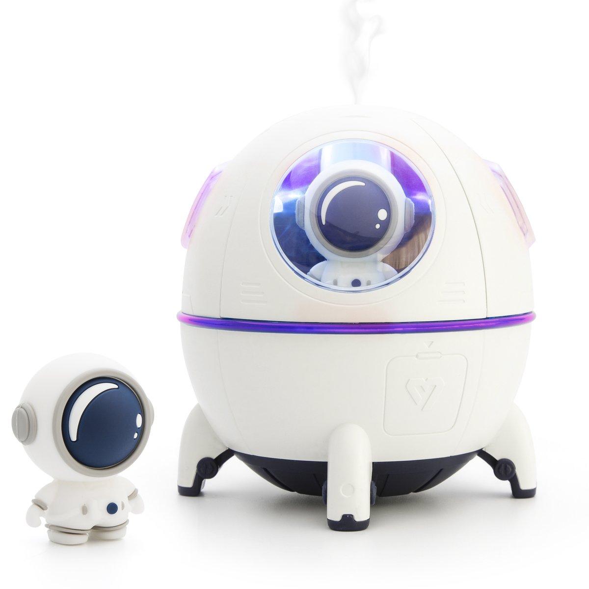Rio  Spaceship Essential Oil Diffuser & Night Light - White