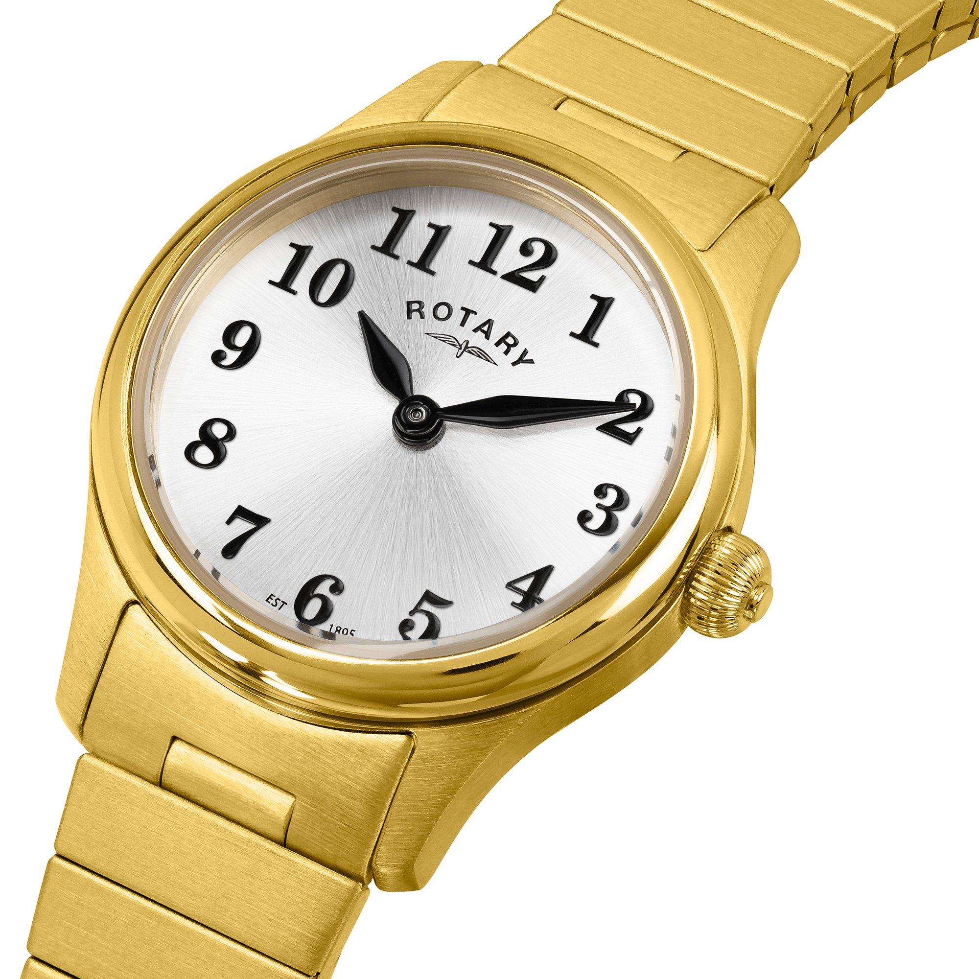Gold - Rotary - Rotary Ladies Heritage Astoria SS Expander Watch - 2